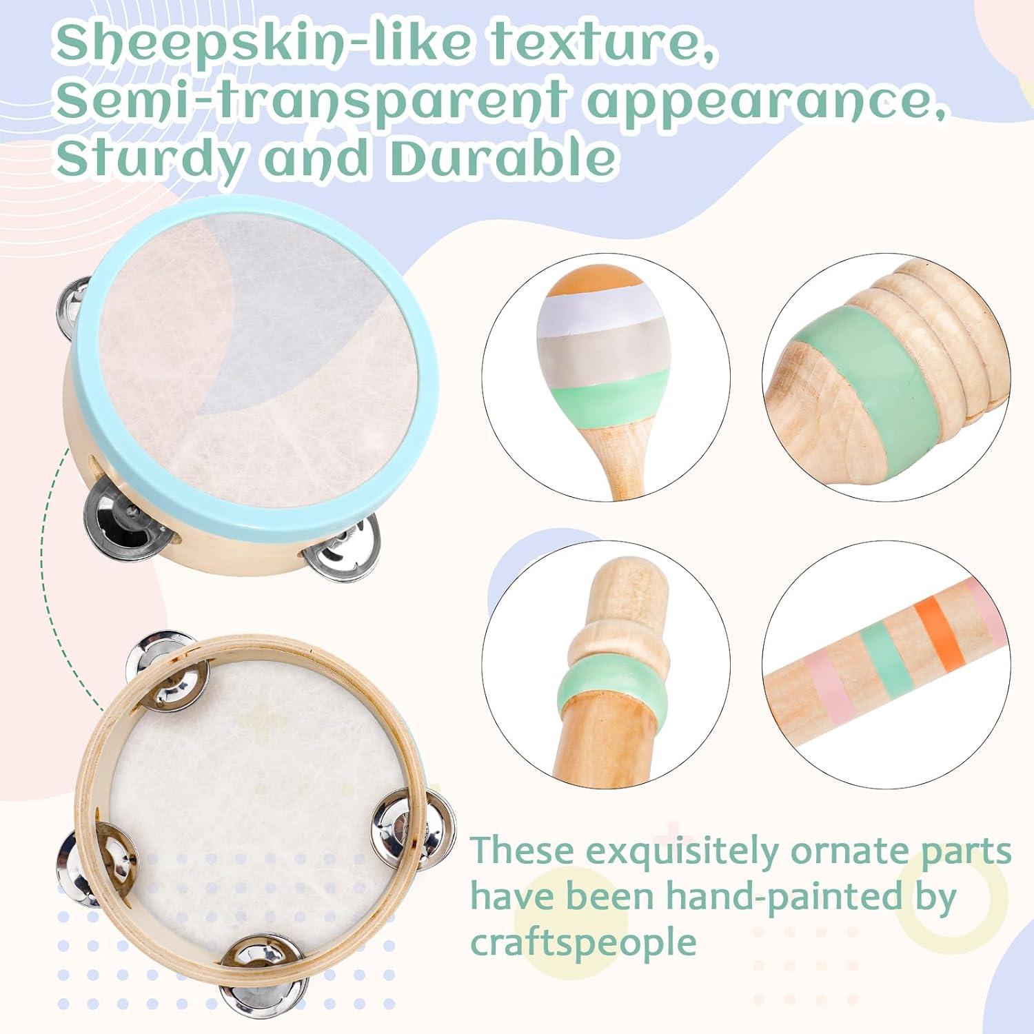 Juego de Instrumentos Musicales Raimy - Madera Montessori 1-3 Años