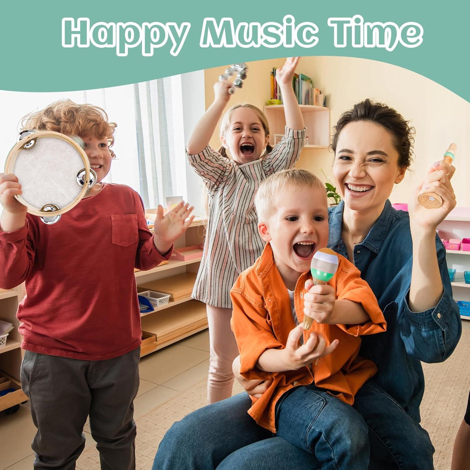 Juego de Instrumentos Musicales Raimy - Madera Montessori 1-3 Años