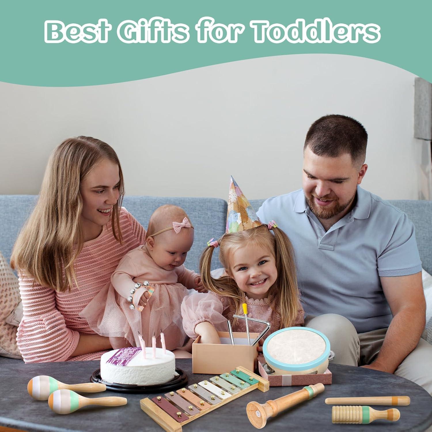 Juego de Instrumentos Musicales Raimy - Madera Montessori 1-3 Años