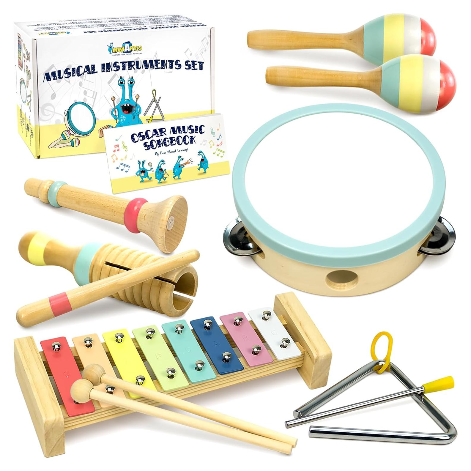 Conjunto Musical Montessori MiniArtis - Xilófono y Más 1-3 Años