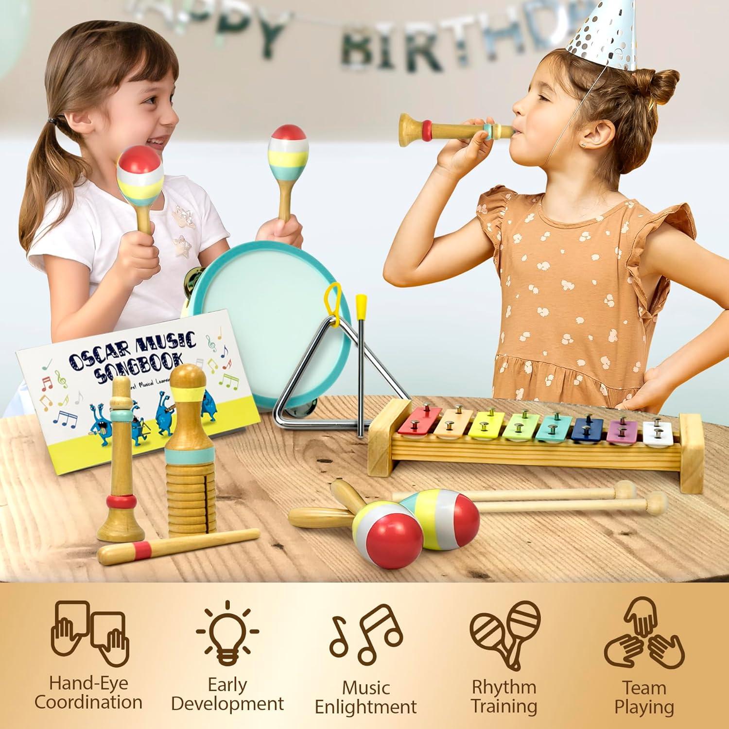 Conjunto Musical Montessori MiniArtis - Xilófono y Más 1-3 Años