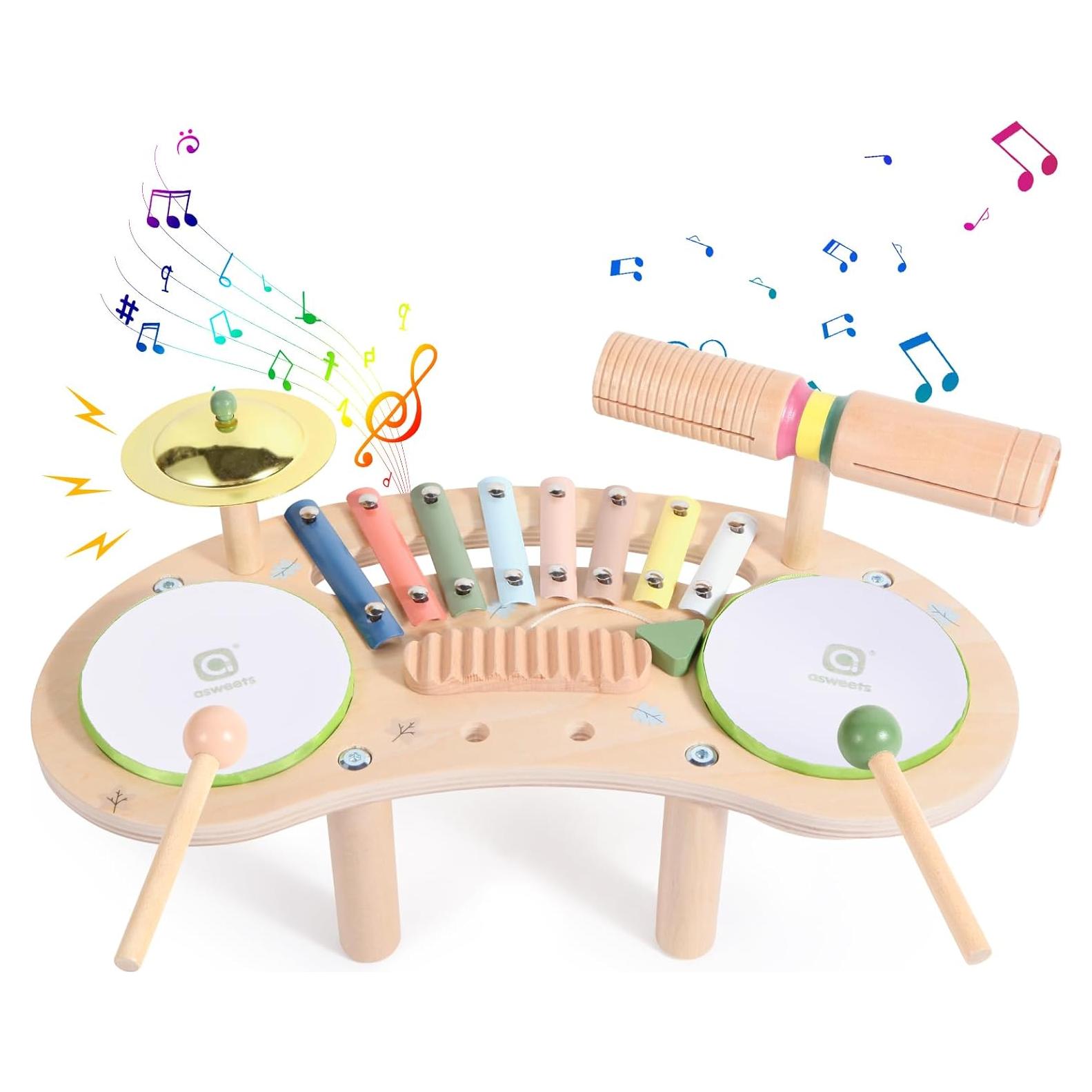 Set de Batería Montessori Asweets para Niños 7 en 1 Luna