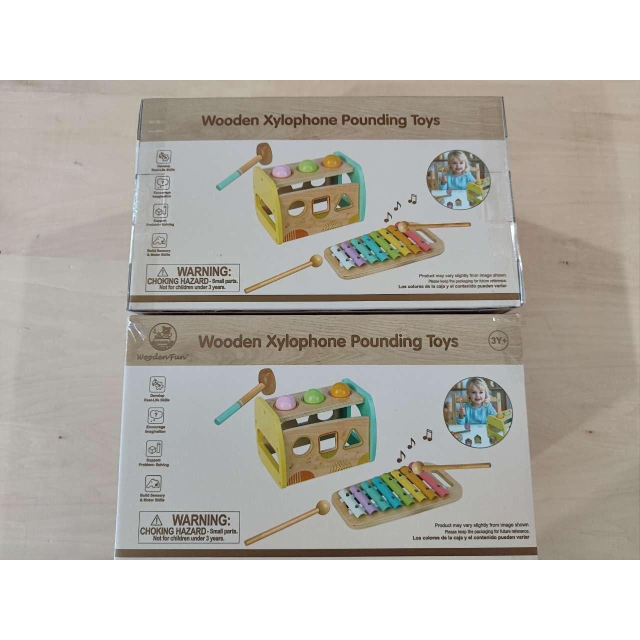 Juguete Educativo de Madera WOODENFUN Martillo y Xilófono