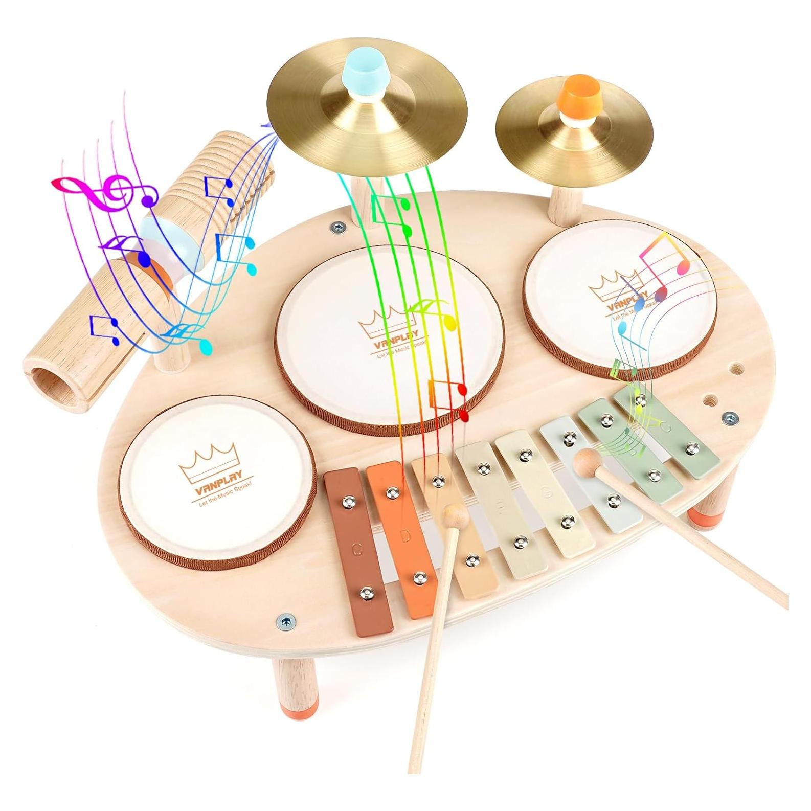 Juego de Batería 9 en 1 Vanplay para Niños 3 a 8 Años