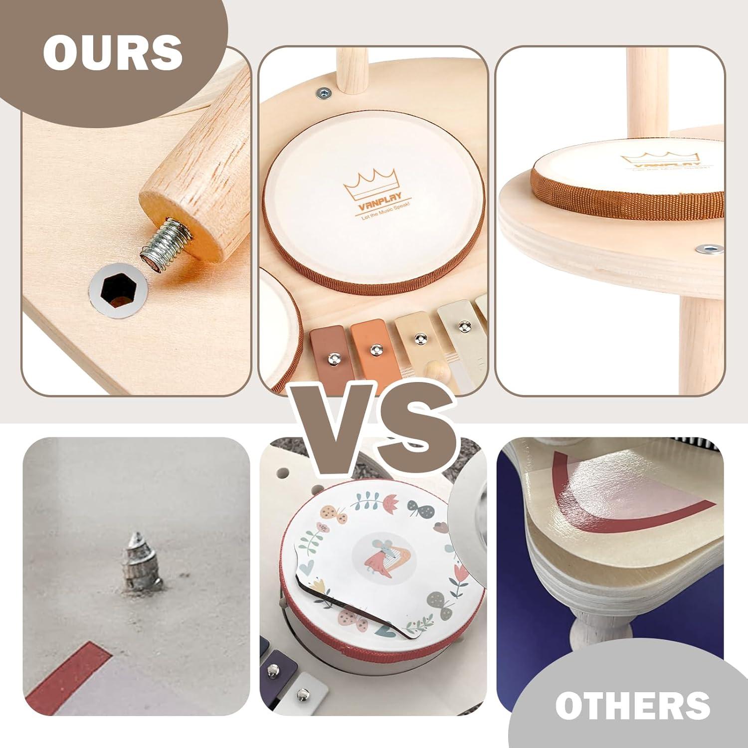 Juego de Batería 9 en 1 Vanplay para Niños 3 a 8 Años