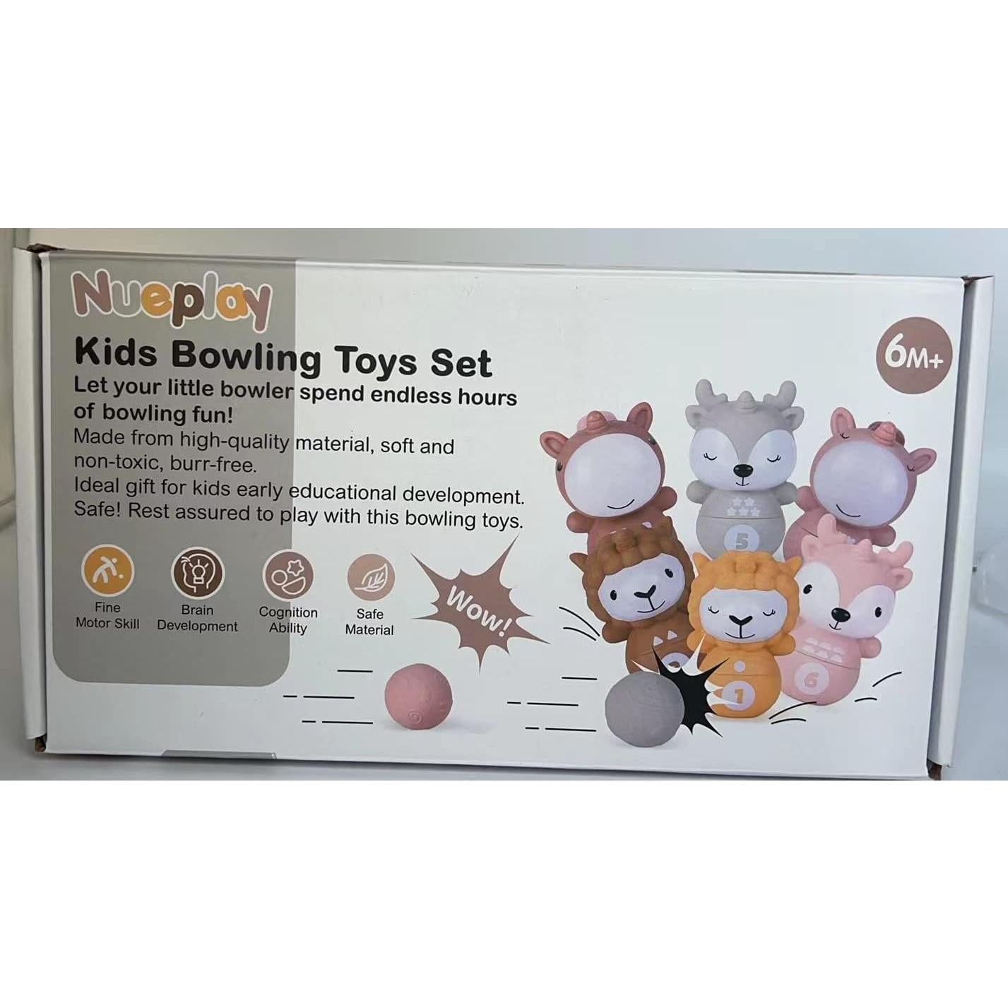 Juguete de Aprendizaje Nueplay Set de Bolos 6 Figuras Animales