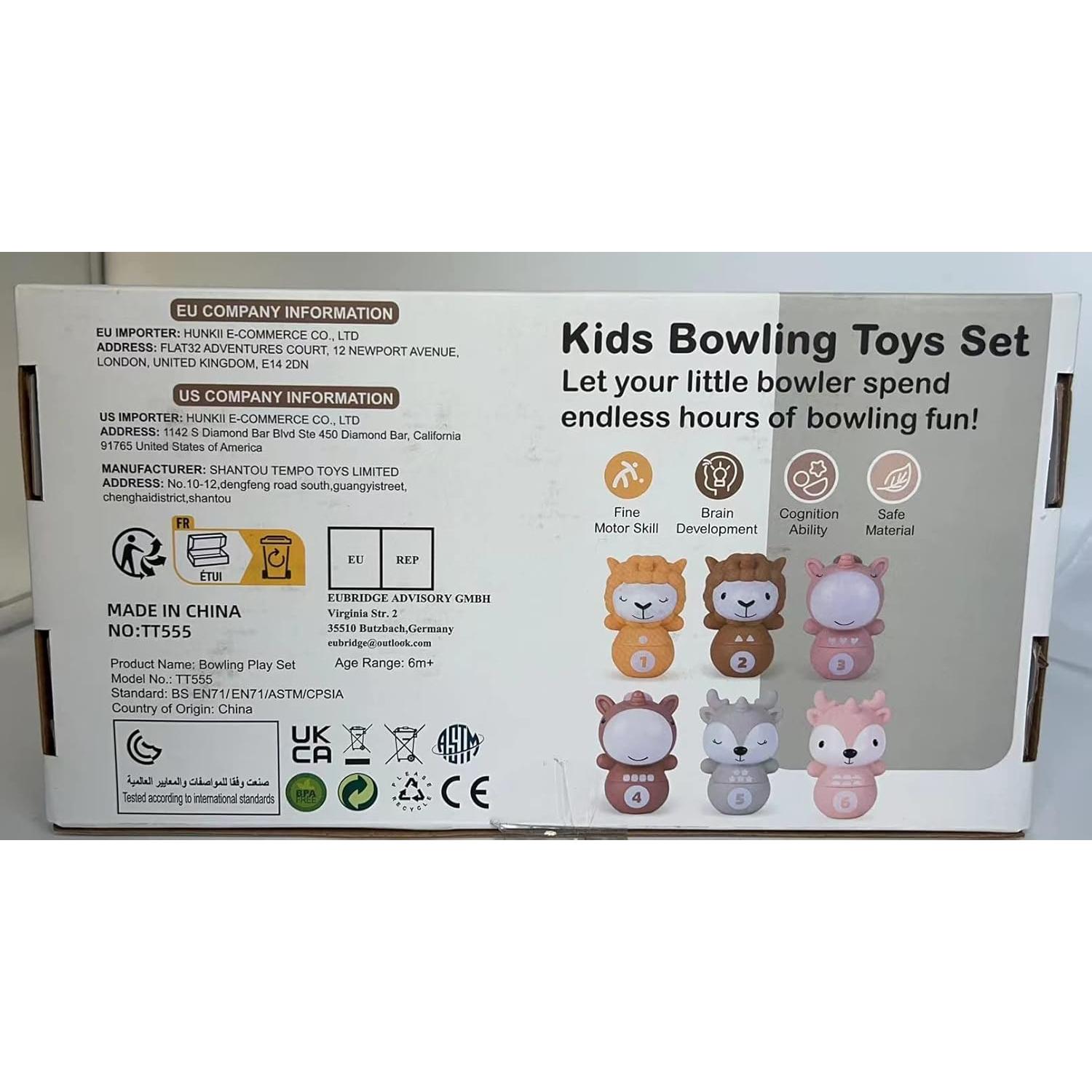 Juguete de Aprendizaje Nueplay Set de Bolos 6 Figuras Animales