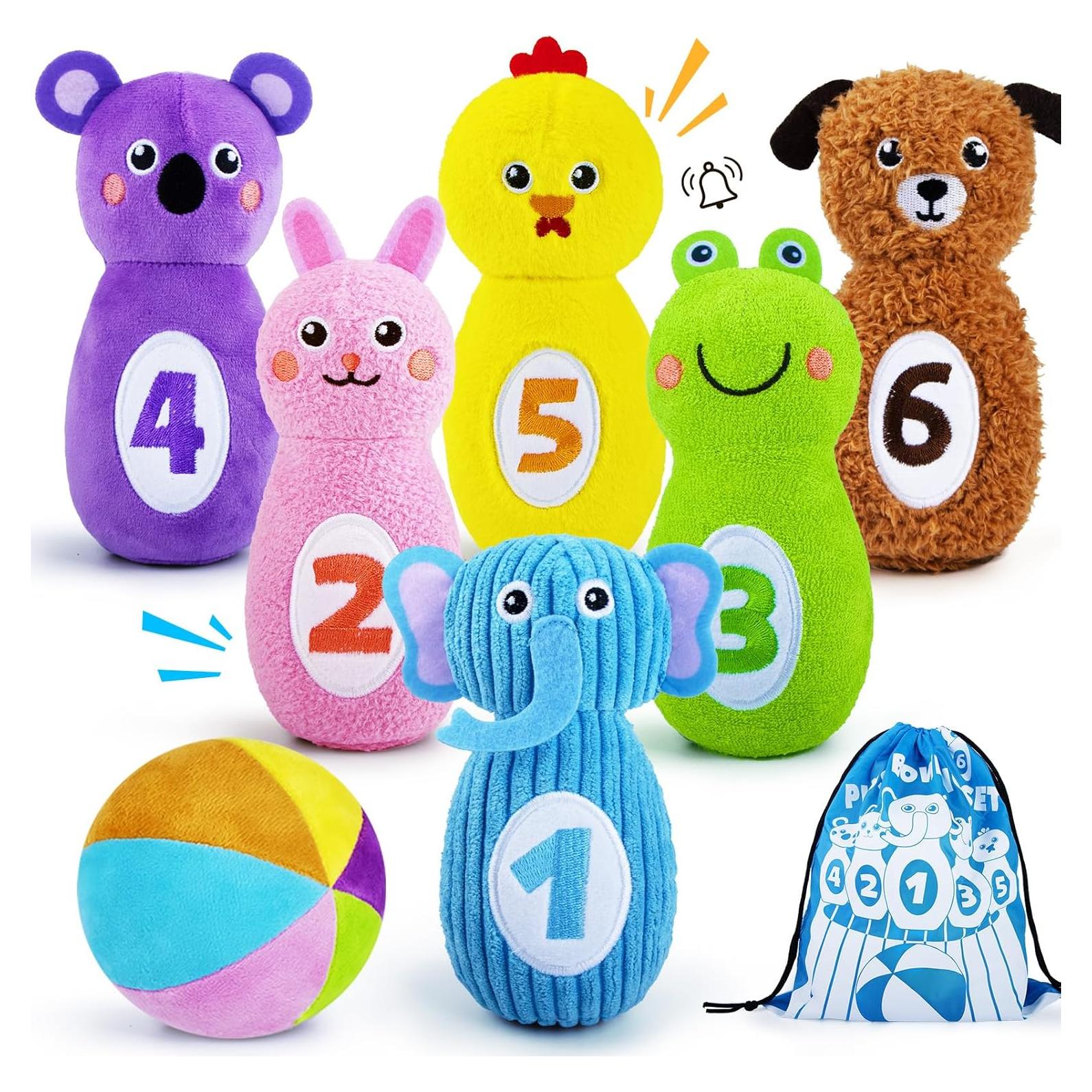 Set de Bolos Teytoy para Niños 1-3 Años con 6 Bolos y Bolsa