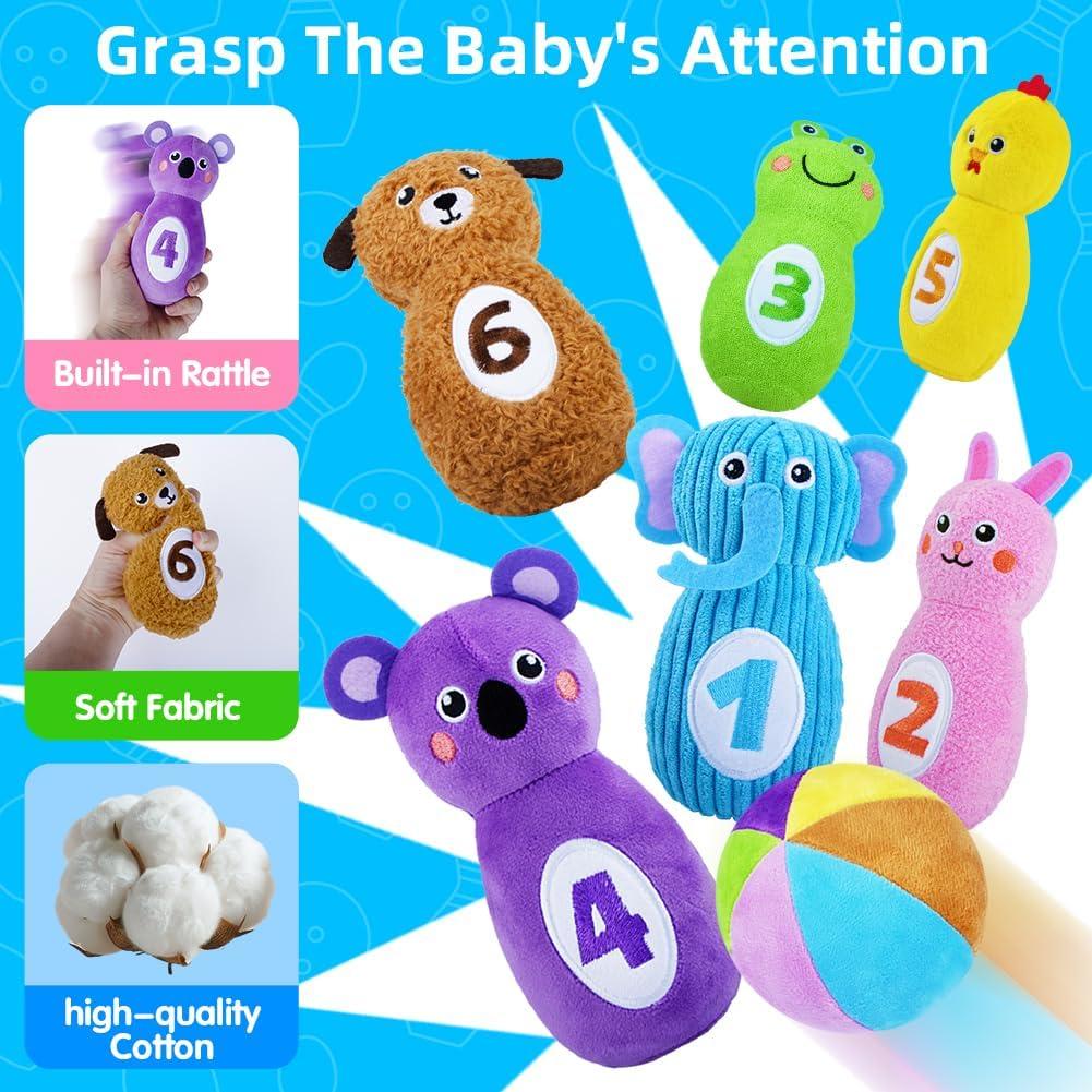 Set de Bolos Teytoy para Niños 1-3 Años con 6 Bolos y Bolsa