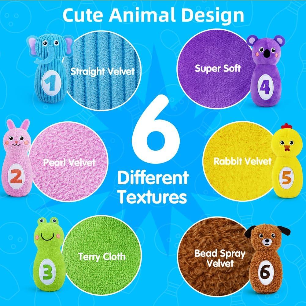 Set de Bolos Teytoy para Niños 1-3 Años con 6 Bolos y Bolsa