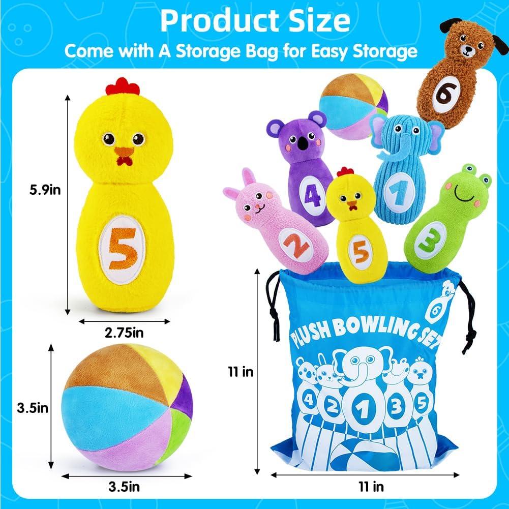 Set de Bolos Teytoy para Niños 1-3 Años con 6 Bolos y Bolsa