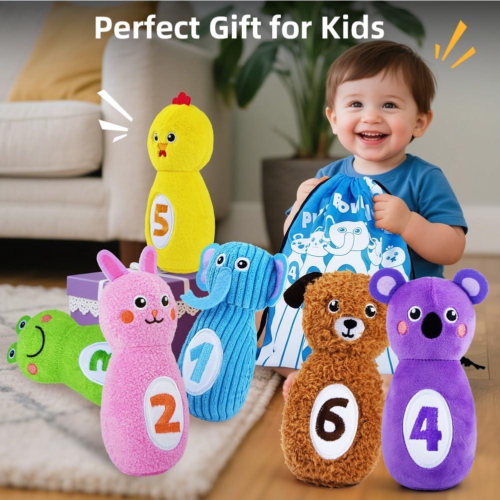 Set de Bolos Teytoy para Niños 1-3 Años con 6 Bolos y Bolsa