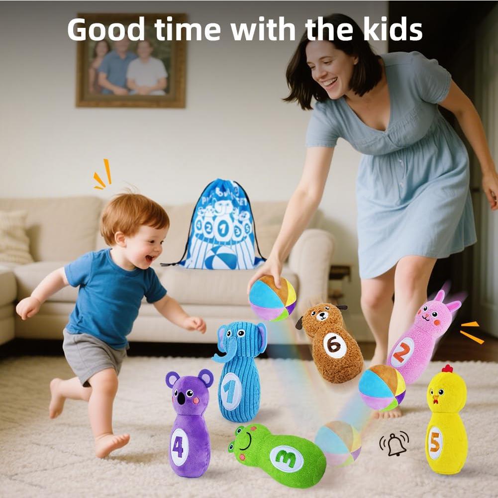 Set de Bolos Teytoy para Niños 1-3 Años con 6 Bolos y Bolsa