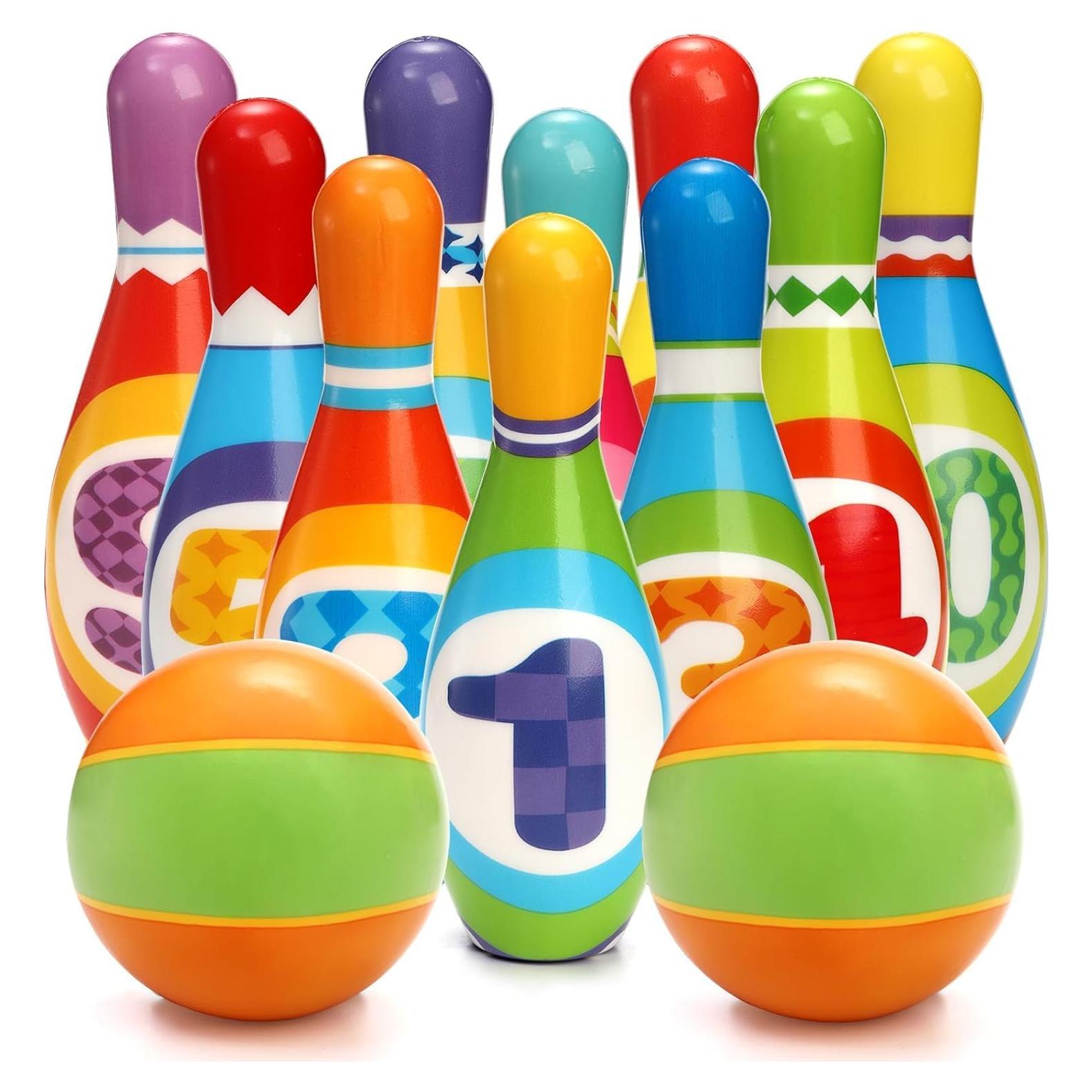 Juego de Bolos Coloch Kids - 10 Pines de Espuma y 2 Pelotas