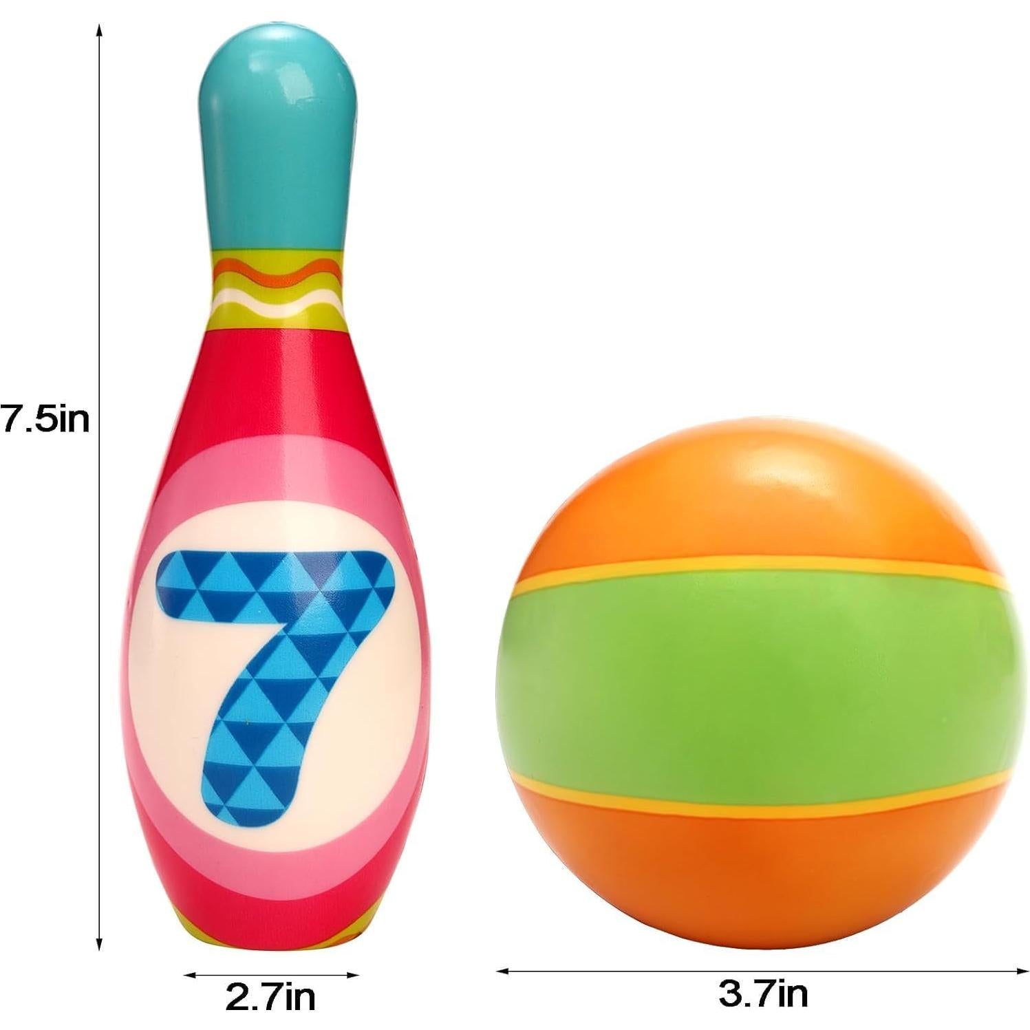 Juego de Bolos Coloch Kids - 10 Pines de Espuma y 2 Pelotas