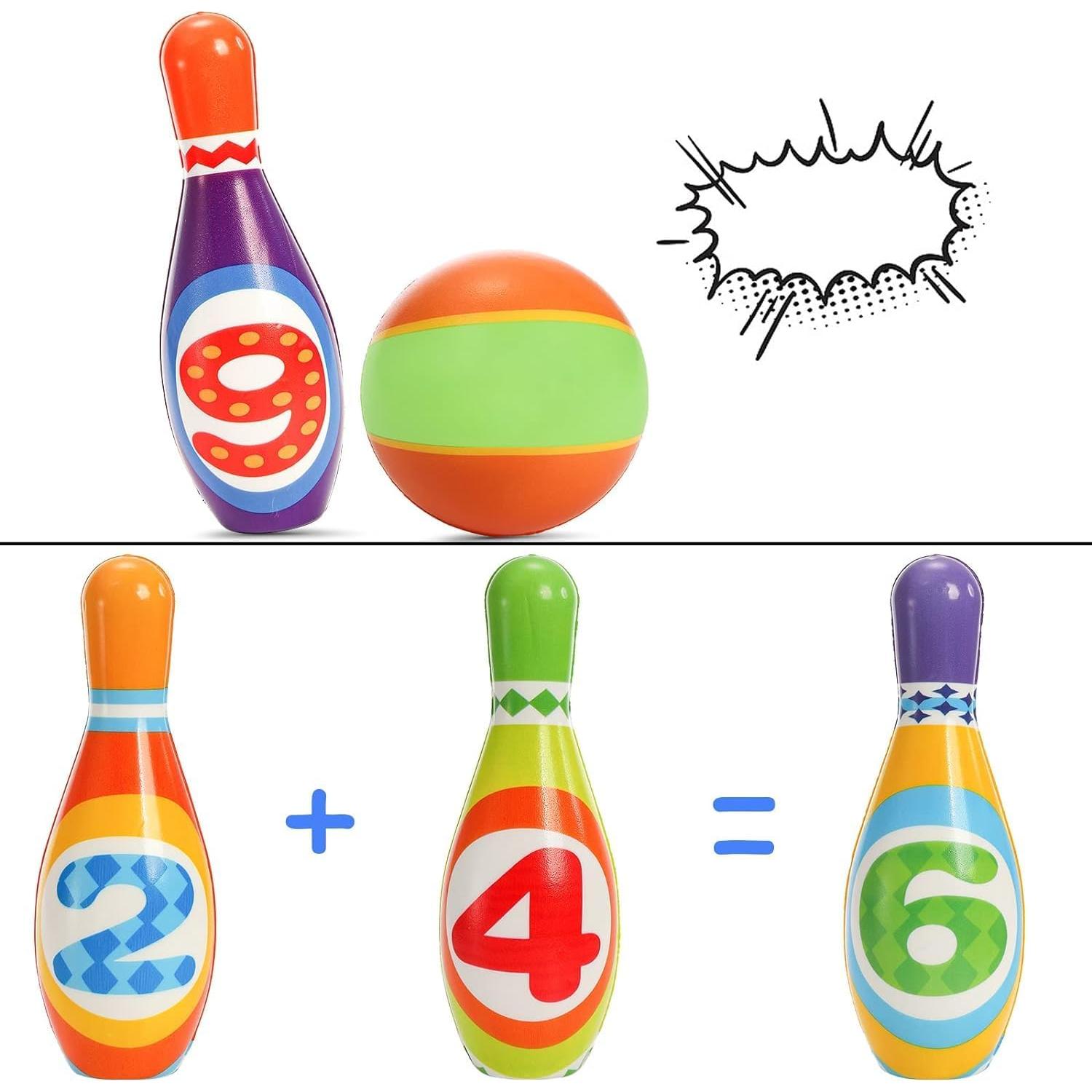 Juego de Bolos Coloch Kids - 10 Pines de Espuma y 2 Pelotas