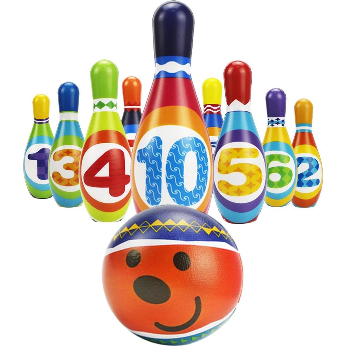 Conjunto de Boliche Suave iPlay, iLearn - 10 Pines y 2 Pelotas