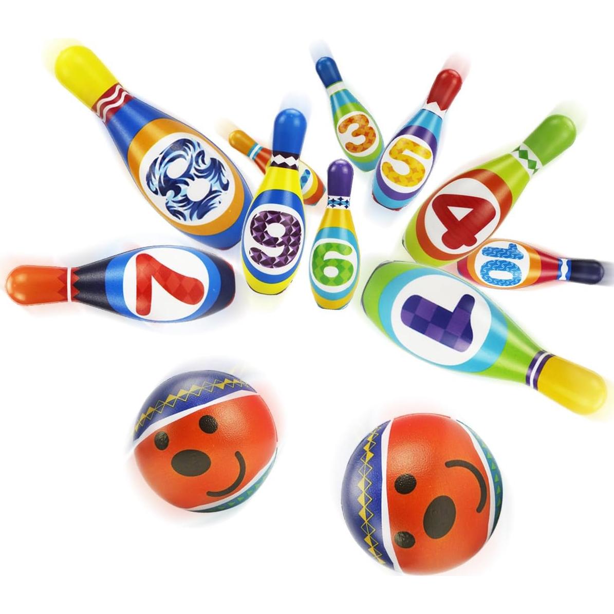 Conjunto de Boliche Suave iPlay, iLearn - 10 Pines y 2 Pelotas