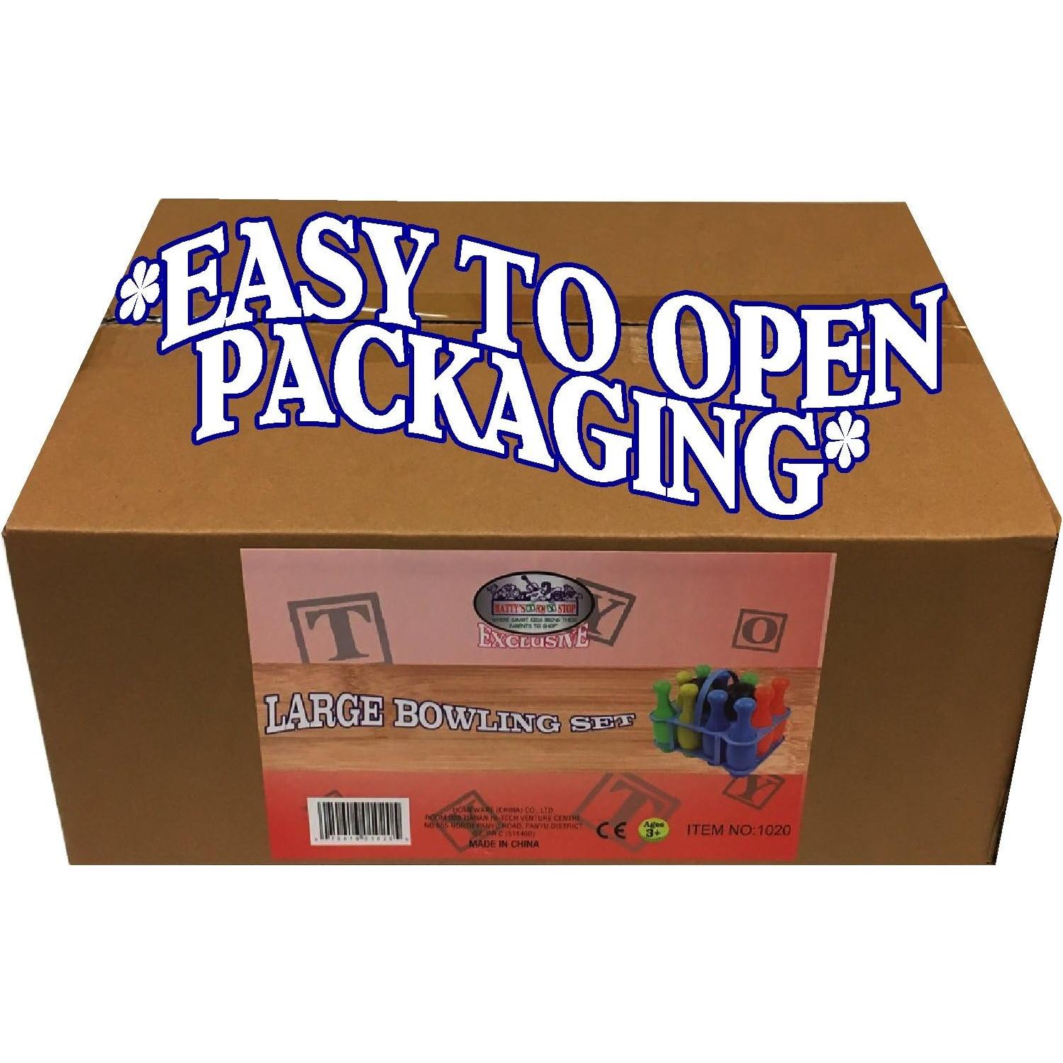 Juego de Bolos de Plástico Deluxe Matty's Toy Stop - 12 Piezas