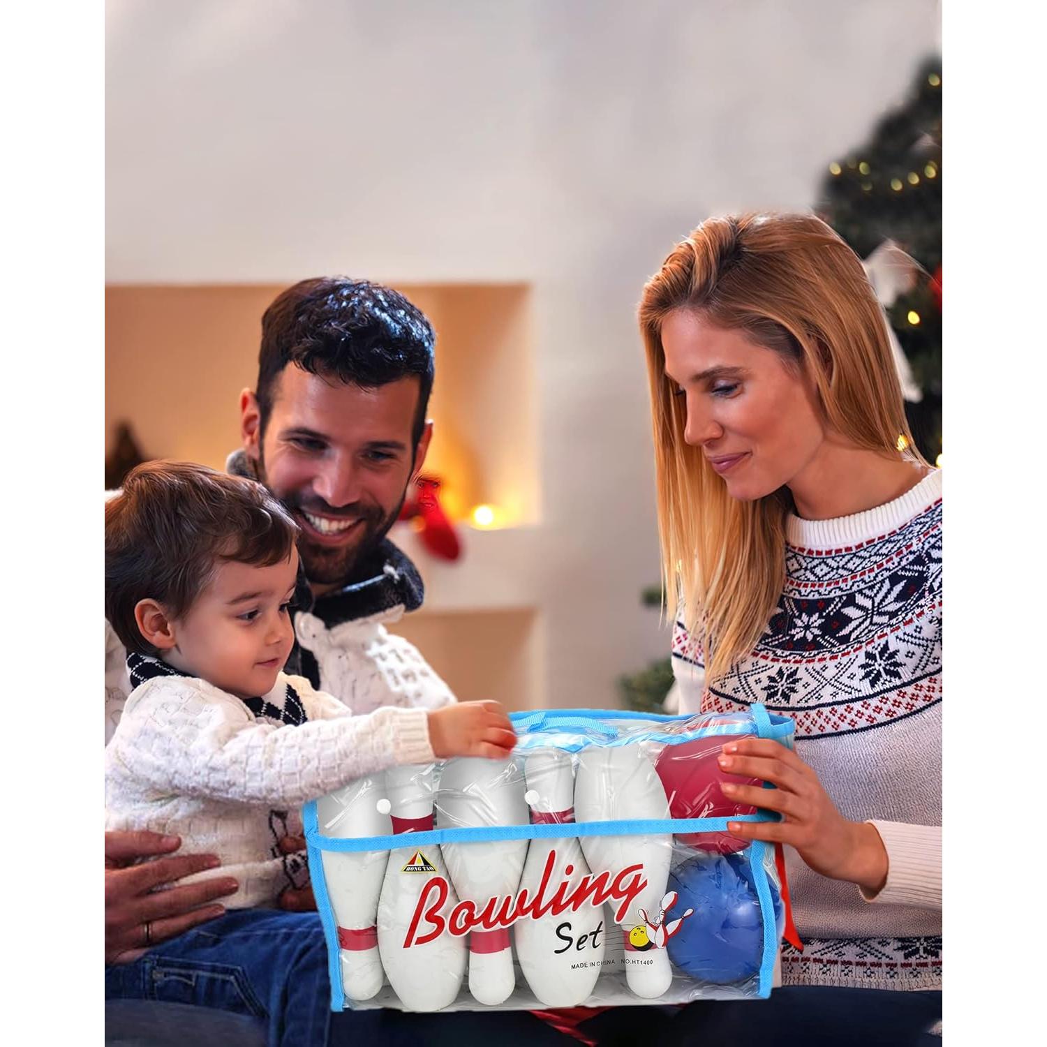 Juego de Bolos para Niños Phobby - 10 Bolos de Espuma y 2 Pelotas