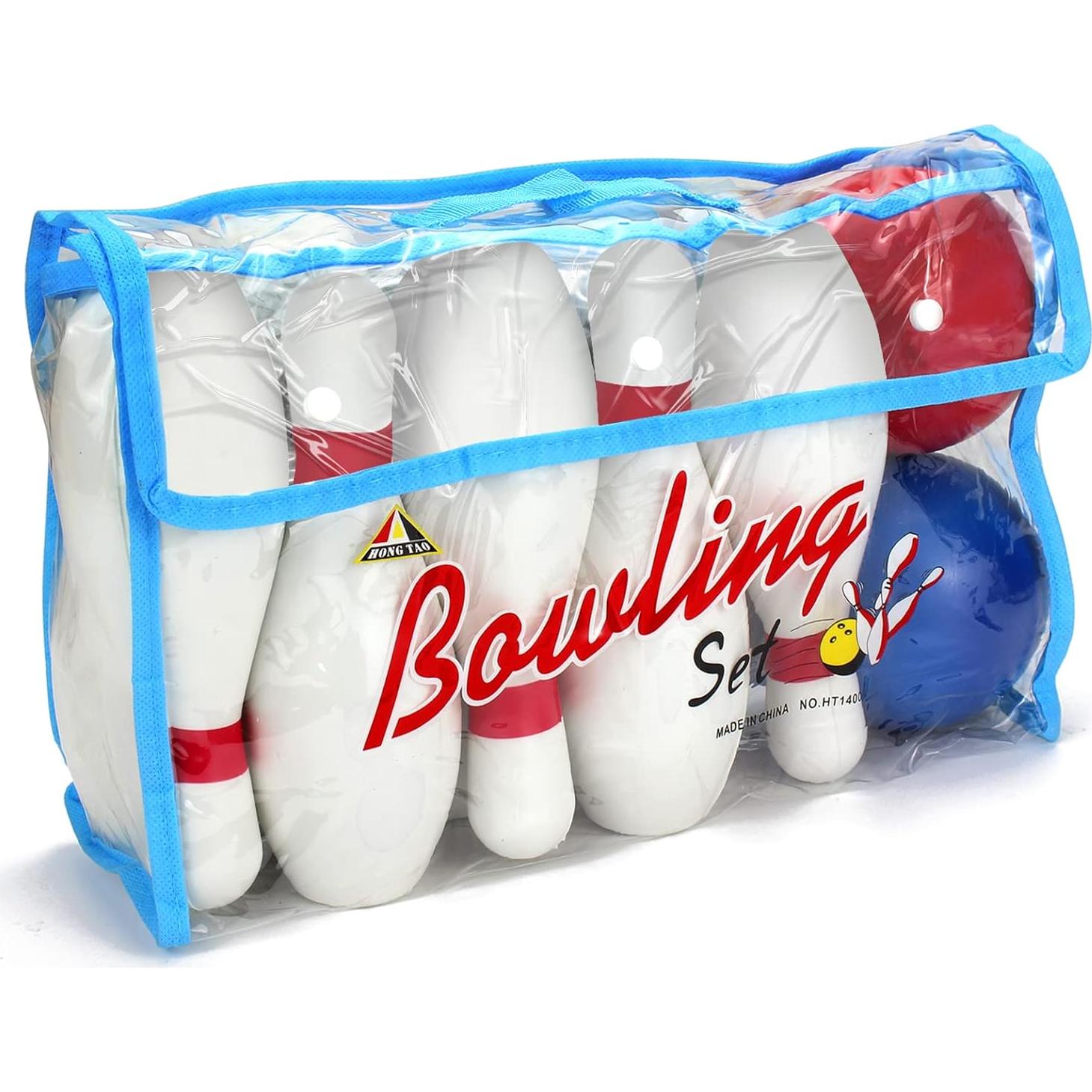 Juego de Bolos para Niños Phobby - 10 Bolos de Espuma y 2 Pelotas