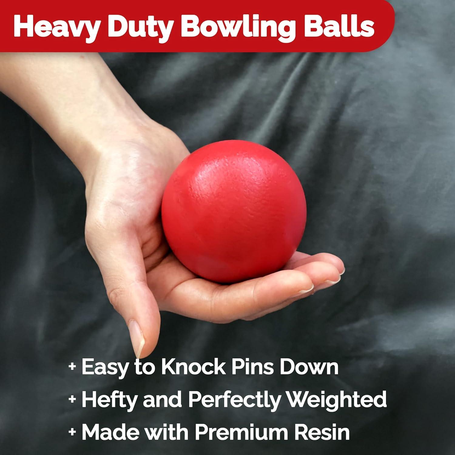 Conjunto de bolos de césped de madera STERLING 28 cm - 10 pines y 2 bolas