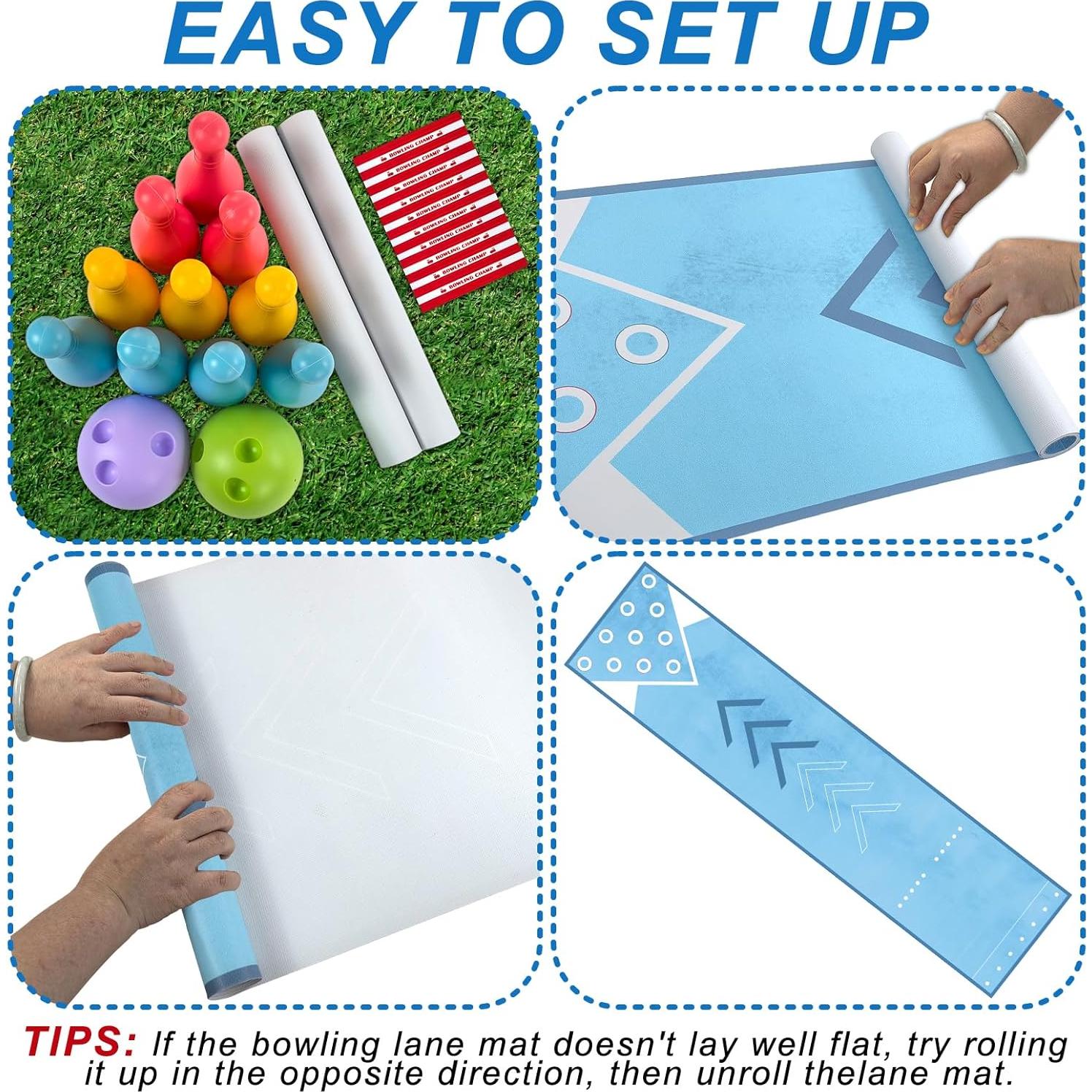 Juego de Bolos Mini Wensdr BLQTZ002 para Interior y Exterior