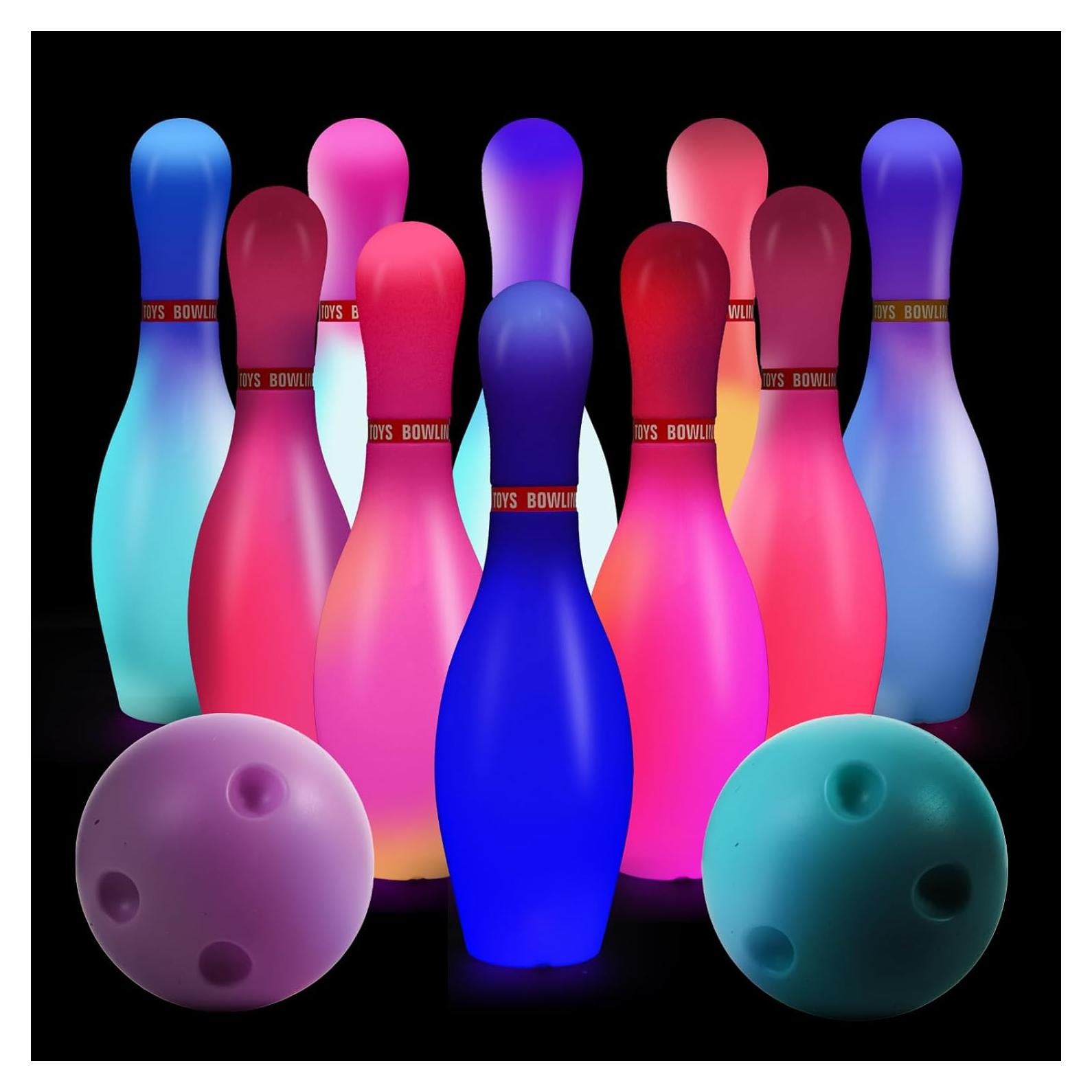 Juego de Bolos Iluminado Zloveleexr para Niños y Adultos