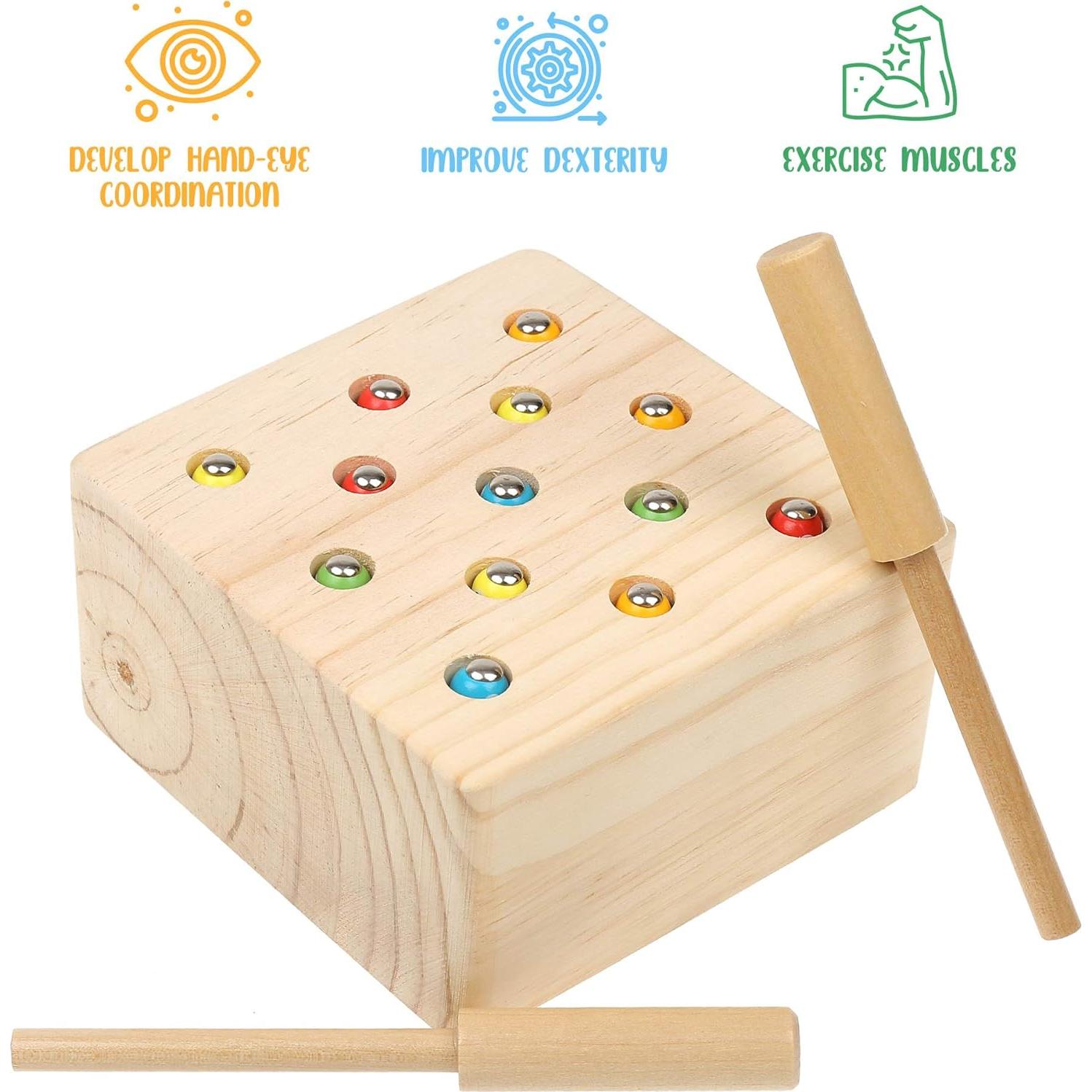 Juguete Montessori de Madera Boxiki para Niños 3 Años - Habilidades Motoras