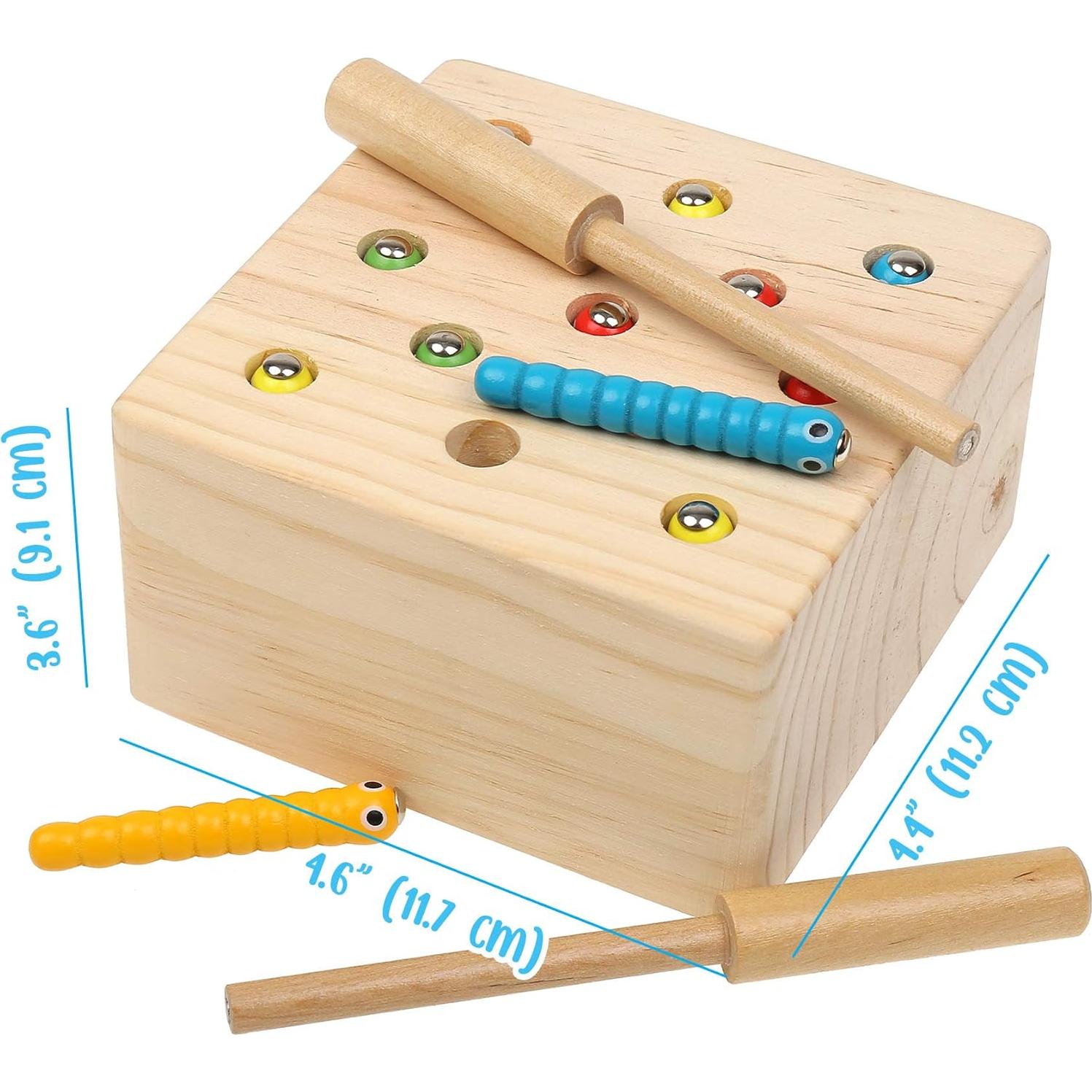 Juguete Montessori de Madera Boxiki para Niños 3 Años - Habilidades Motoras