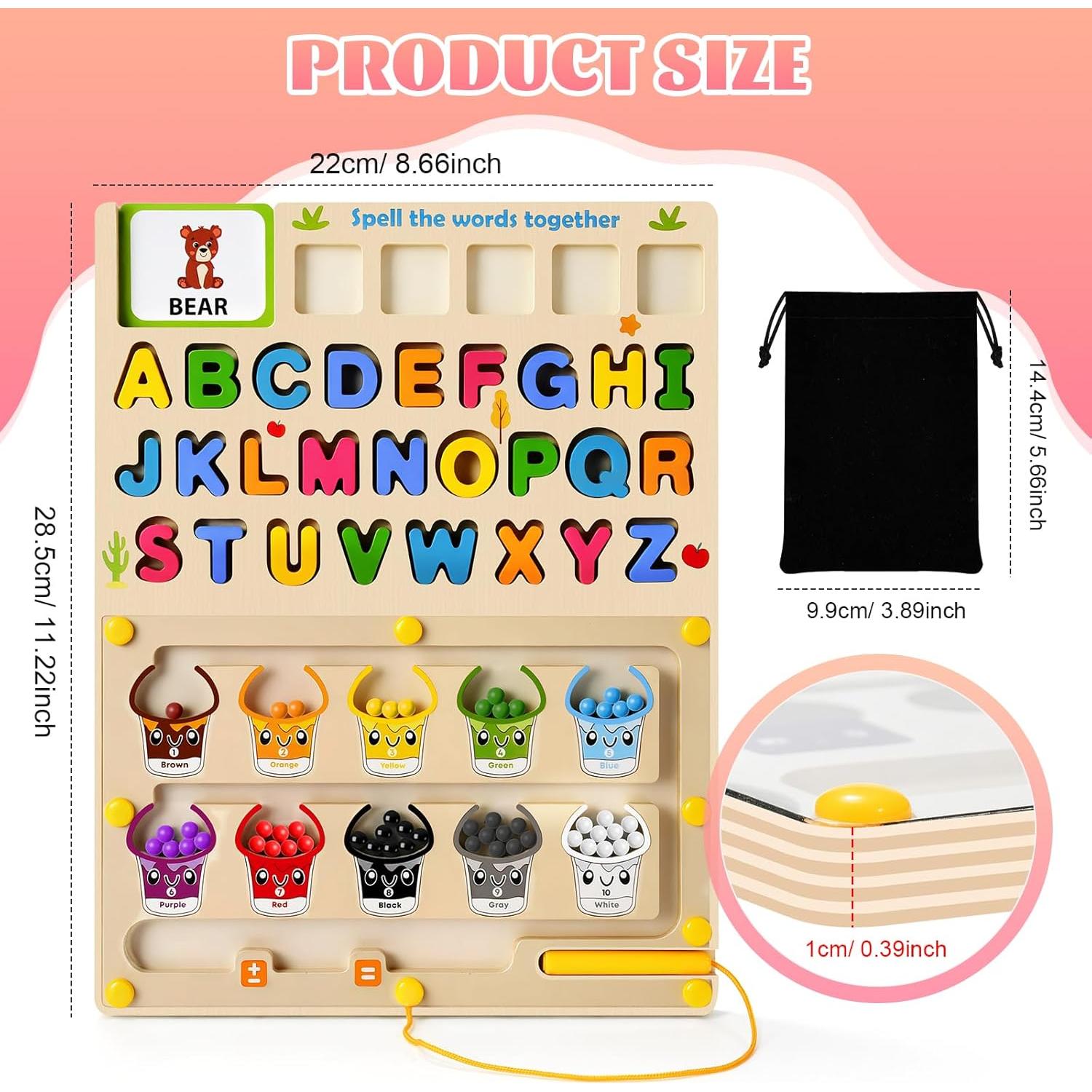 Rompecabezas Magnético Montessori GAKICO 5 en 1 para Niños