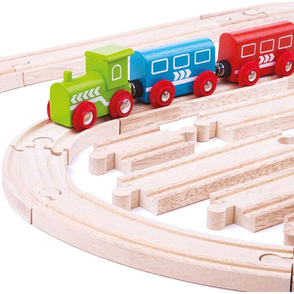 Paquete de Expansión Bigjigs Rail - 24 Piezas de Vía de Madera
