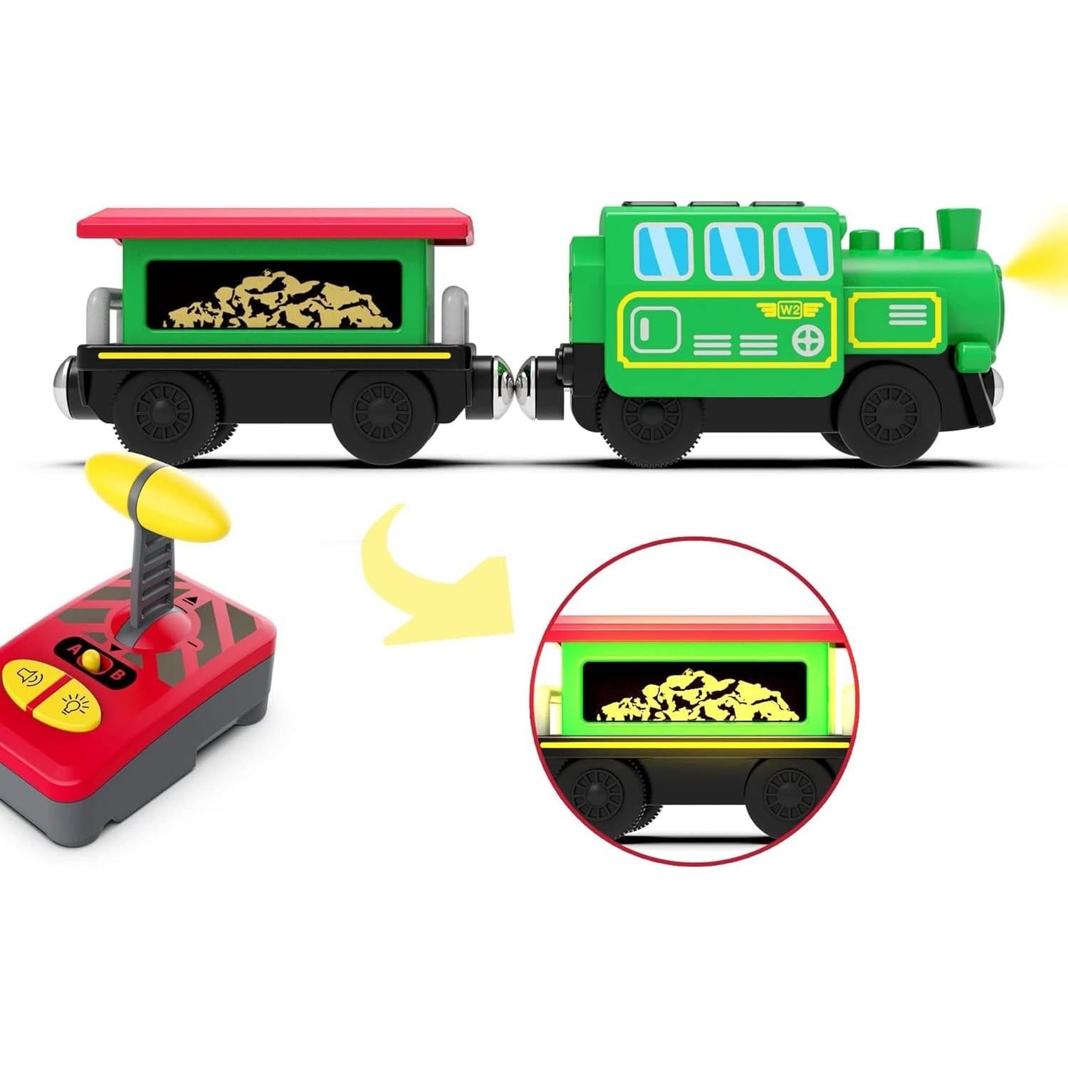 Juego de Tren Eléctrico HYPERLIVING con Control Remoto Verde