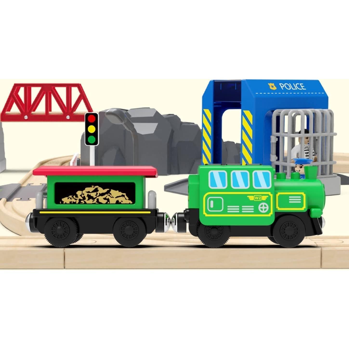 Juego de Tren Eléctrico HYPERLIVING con Control Remoto Verde