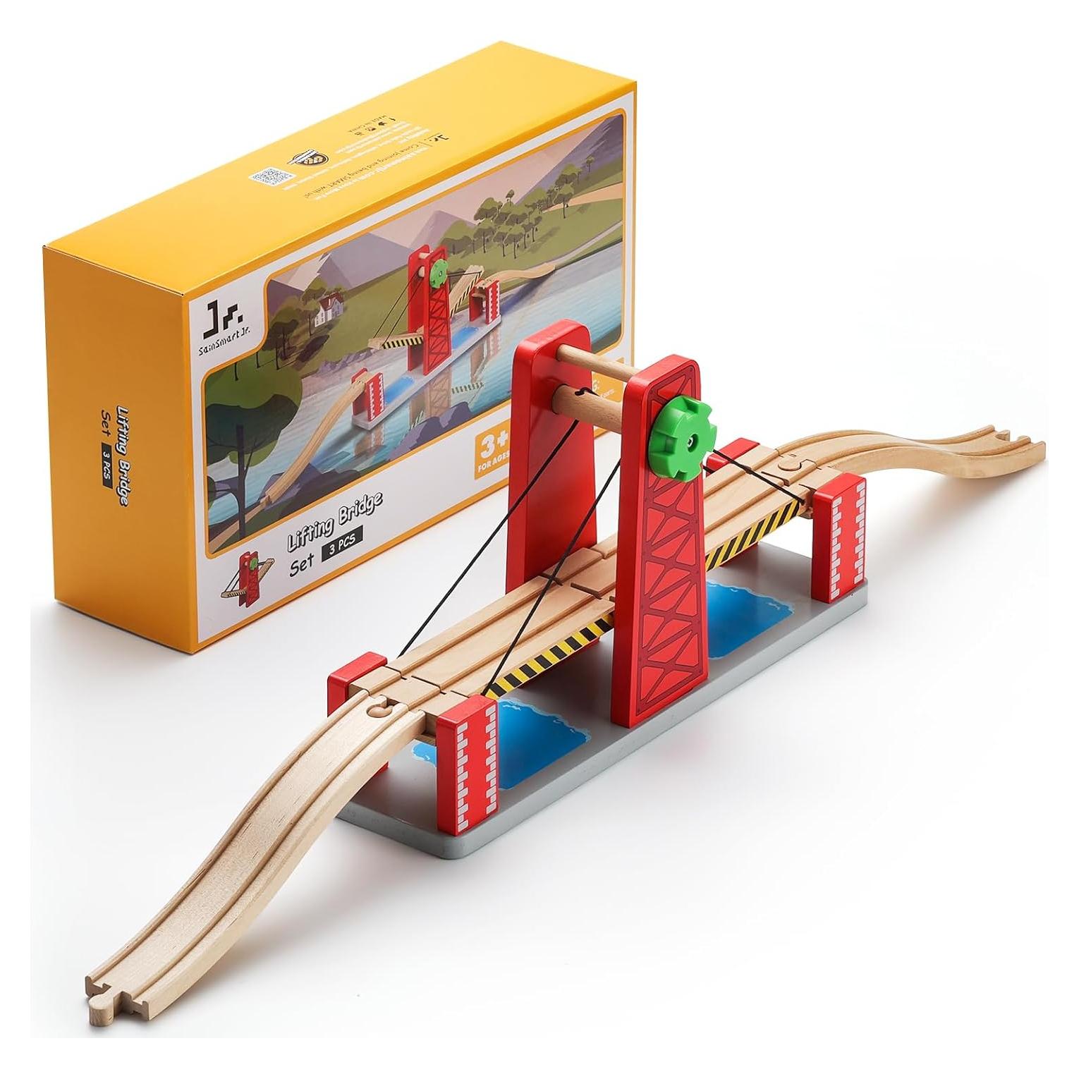 Set de Accesorios de Tren de Madera SainSmart Jr. Puente Elevador