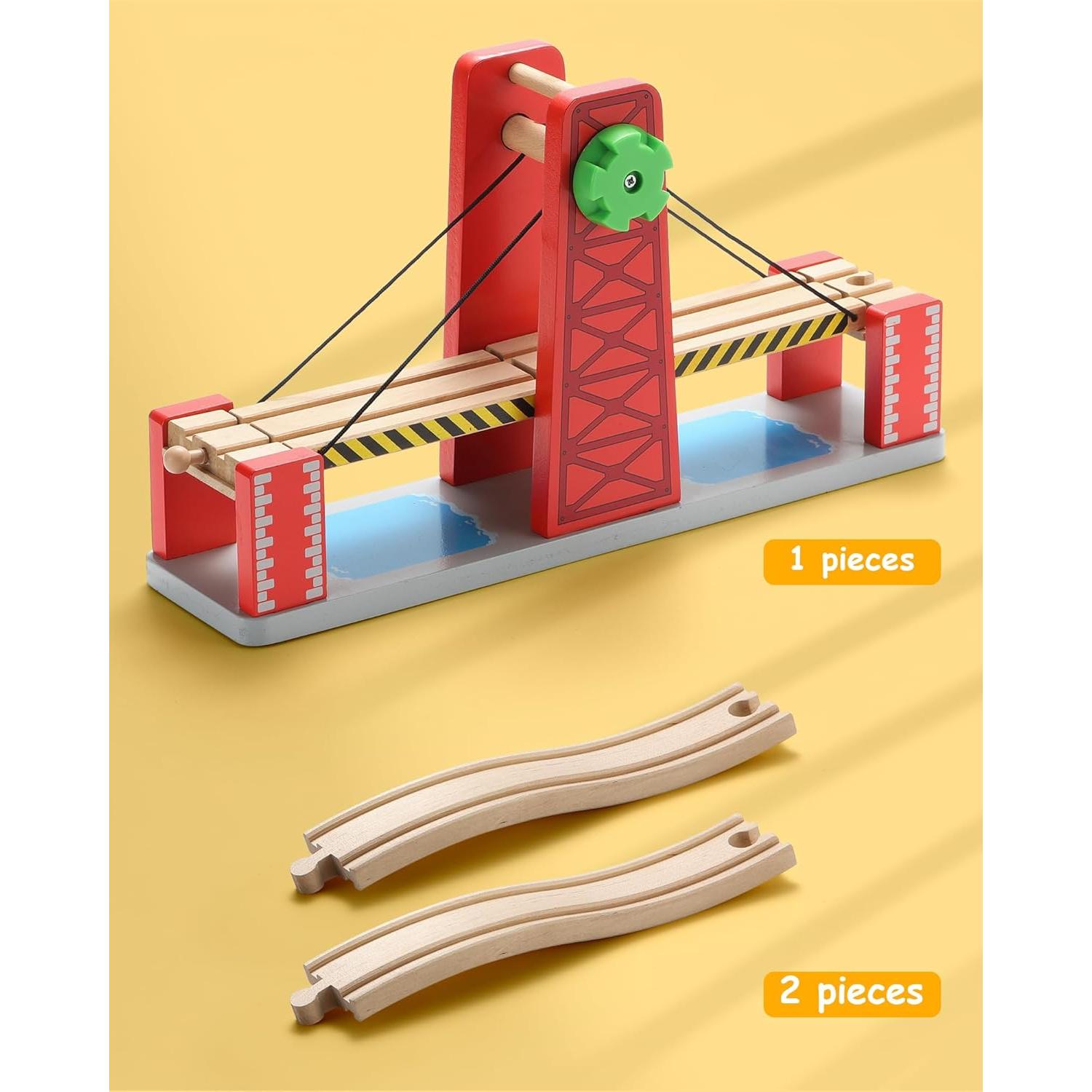 Set de Accesorios de Tren de Madera SainSmart Jr. Puente Elevador