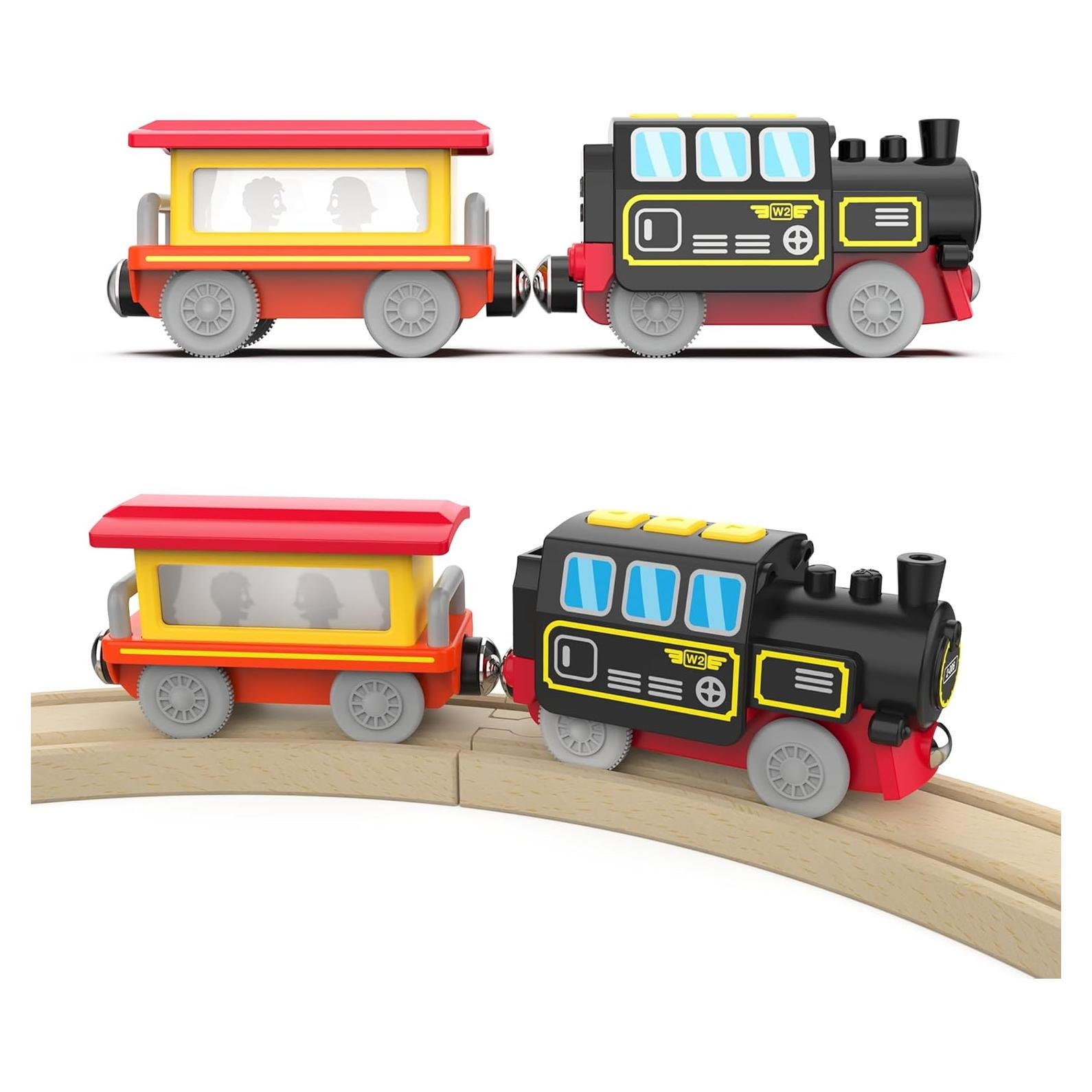 Tren Eléctrico a Batería Mykafort MKF-91004 para Pistas de Madera