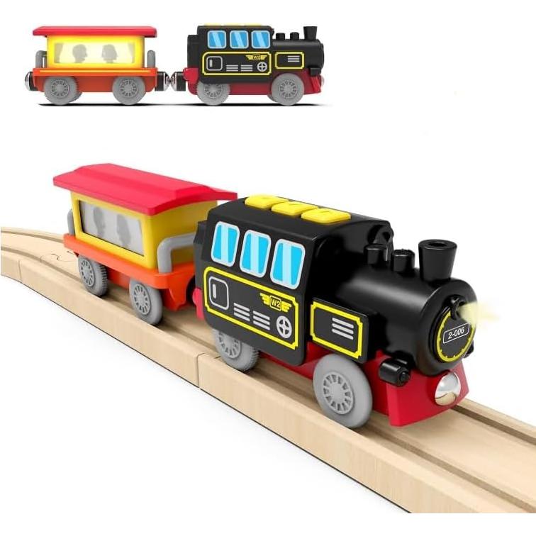 Tren Eléctrico a Batería Mykafort MKF-91004 para Pistas de Madera