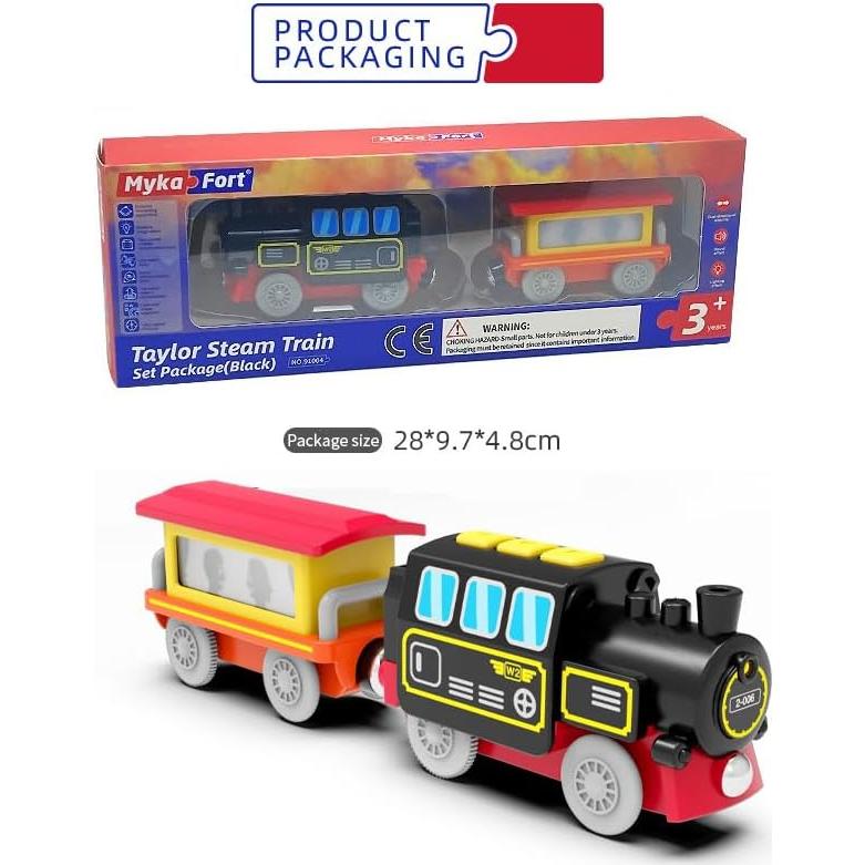 Tren Eléctrico a Batería Mykafort MKF-91004 para Pistas de Madera