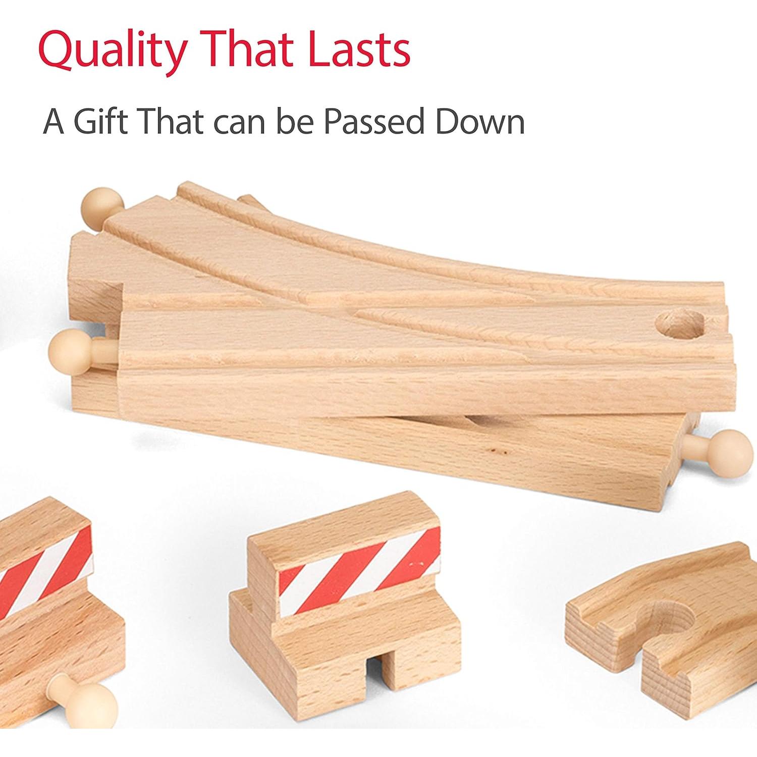 Paquete de Pistas de Tren de Madera BRIO - 50 Piezas - FSC