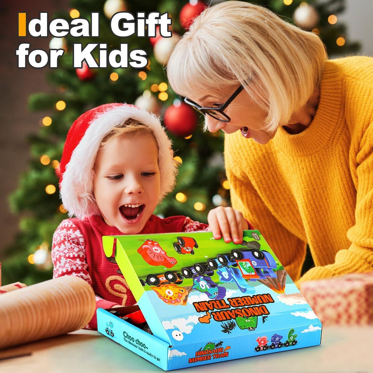 Tren de Madera Magnético EDUJOY con Dinosaurios - Juguete Educativo