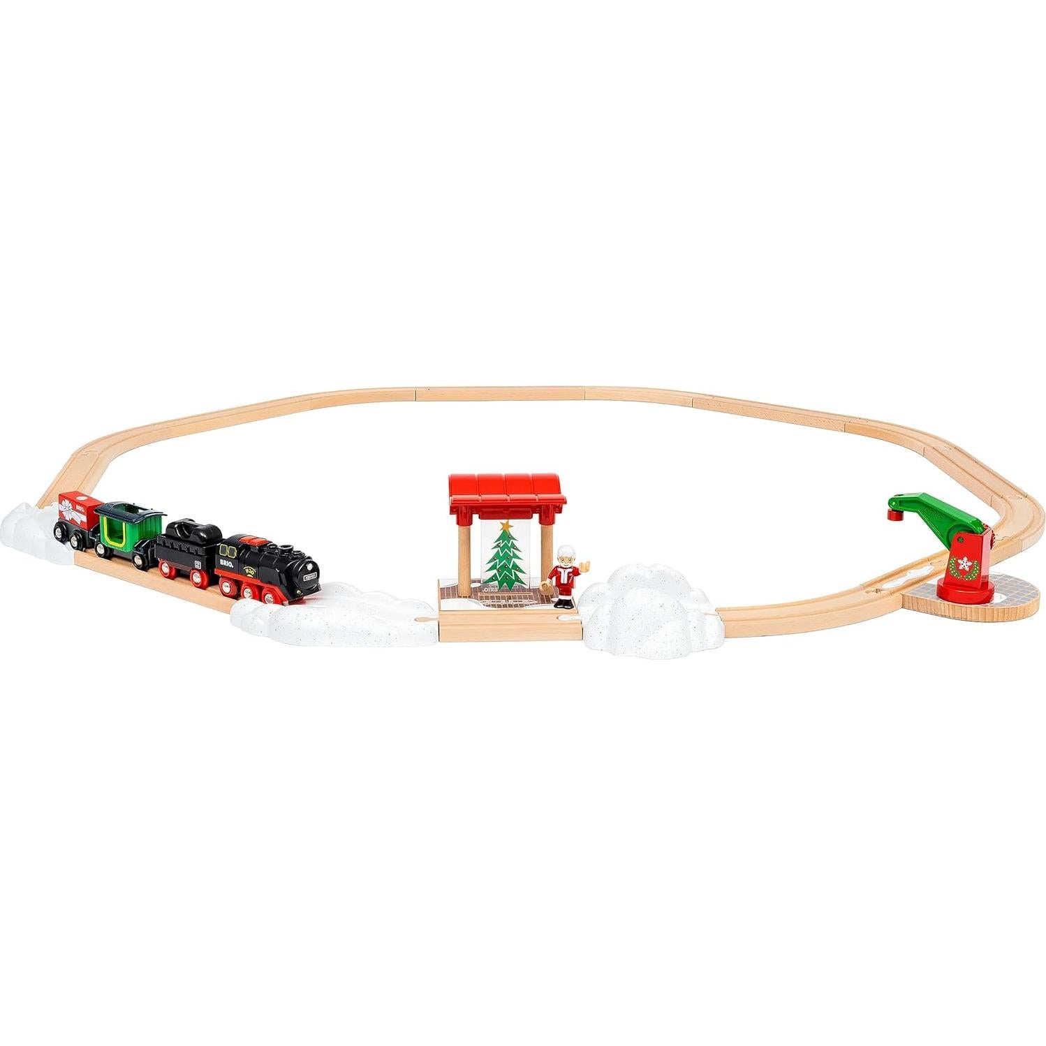 Tren de Vapor Navideño BRIO World 27 Piezas para Niños 3+