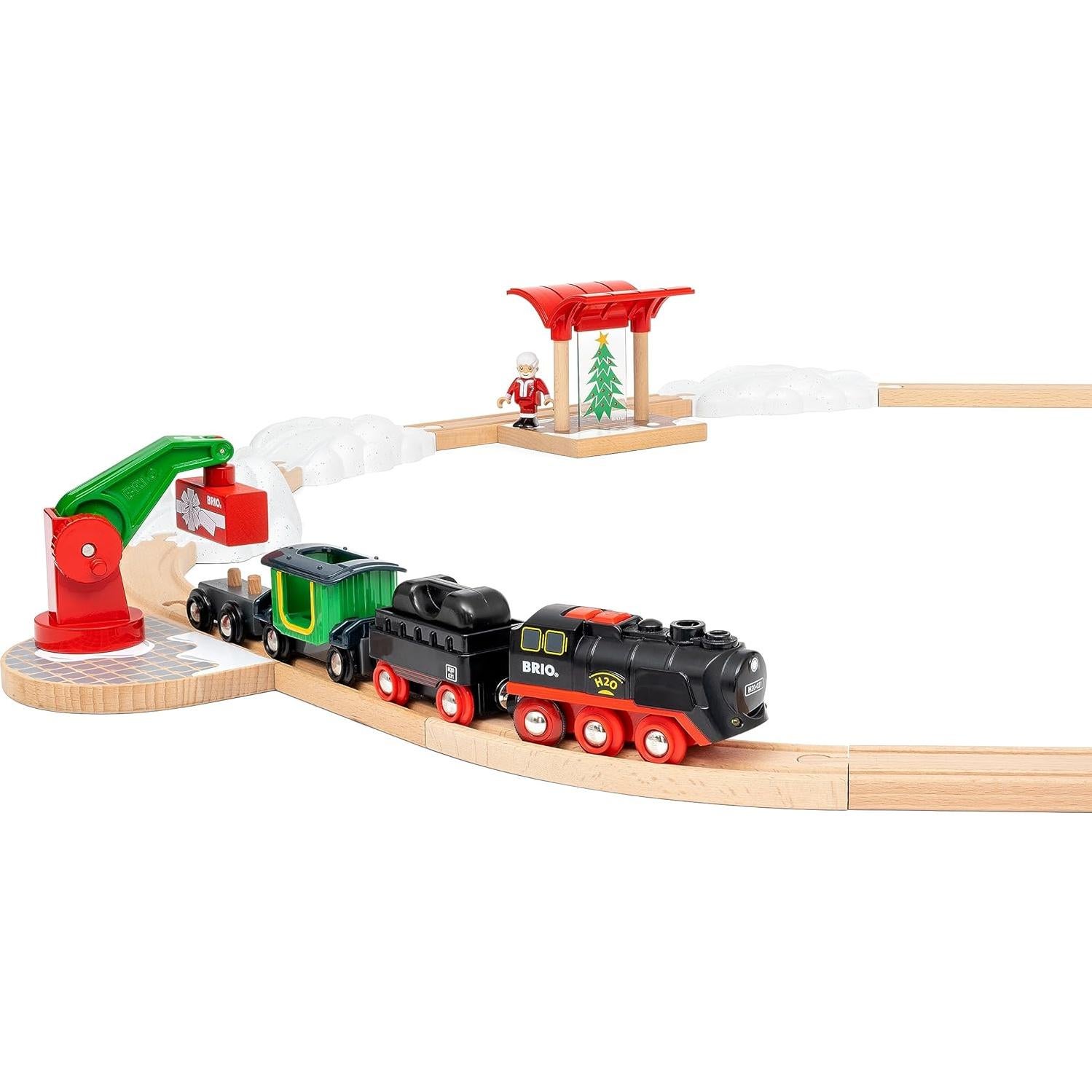 Tren de Vapor Navideño BRIO World 27 Piezas para Niños 3+