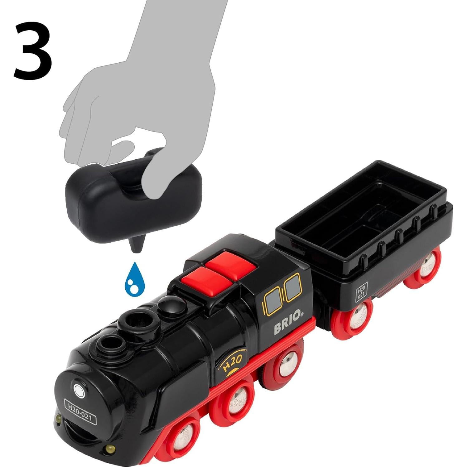 Tren de Vapor Navideño BRIO World 27 Piezas para Niños 3+