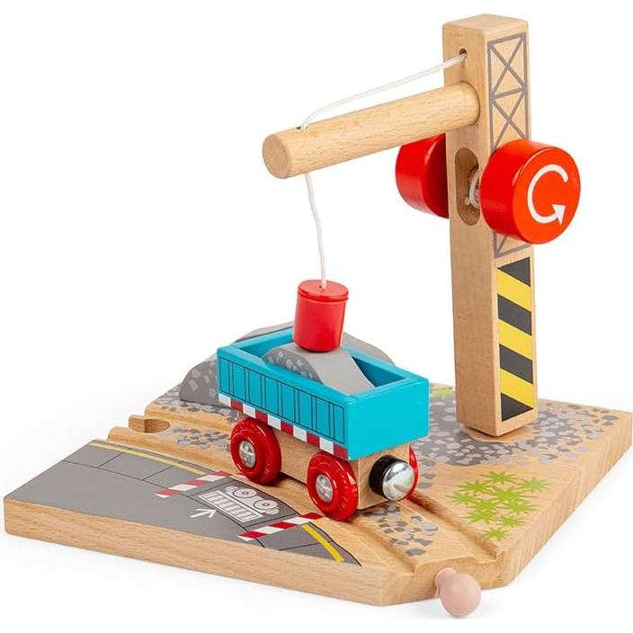 Grúa de Grava Bigjigs para Juego de Tren - 15.5 cm