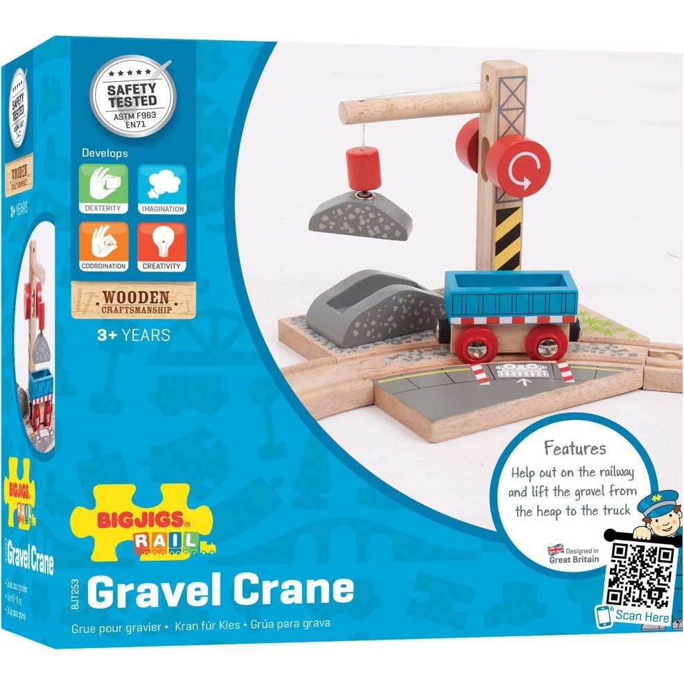 Grúa de Grava Bigjigs para Juego de Tren - 15.5 cm