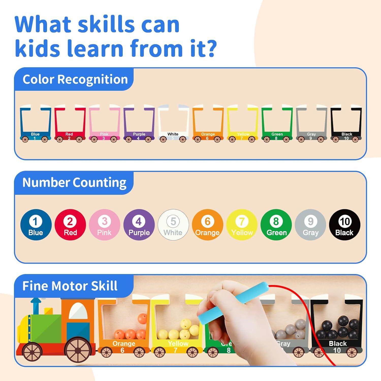 Laberinto Magnético de Colores y Números Montessori - 30x23cm