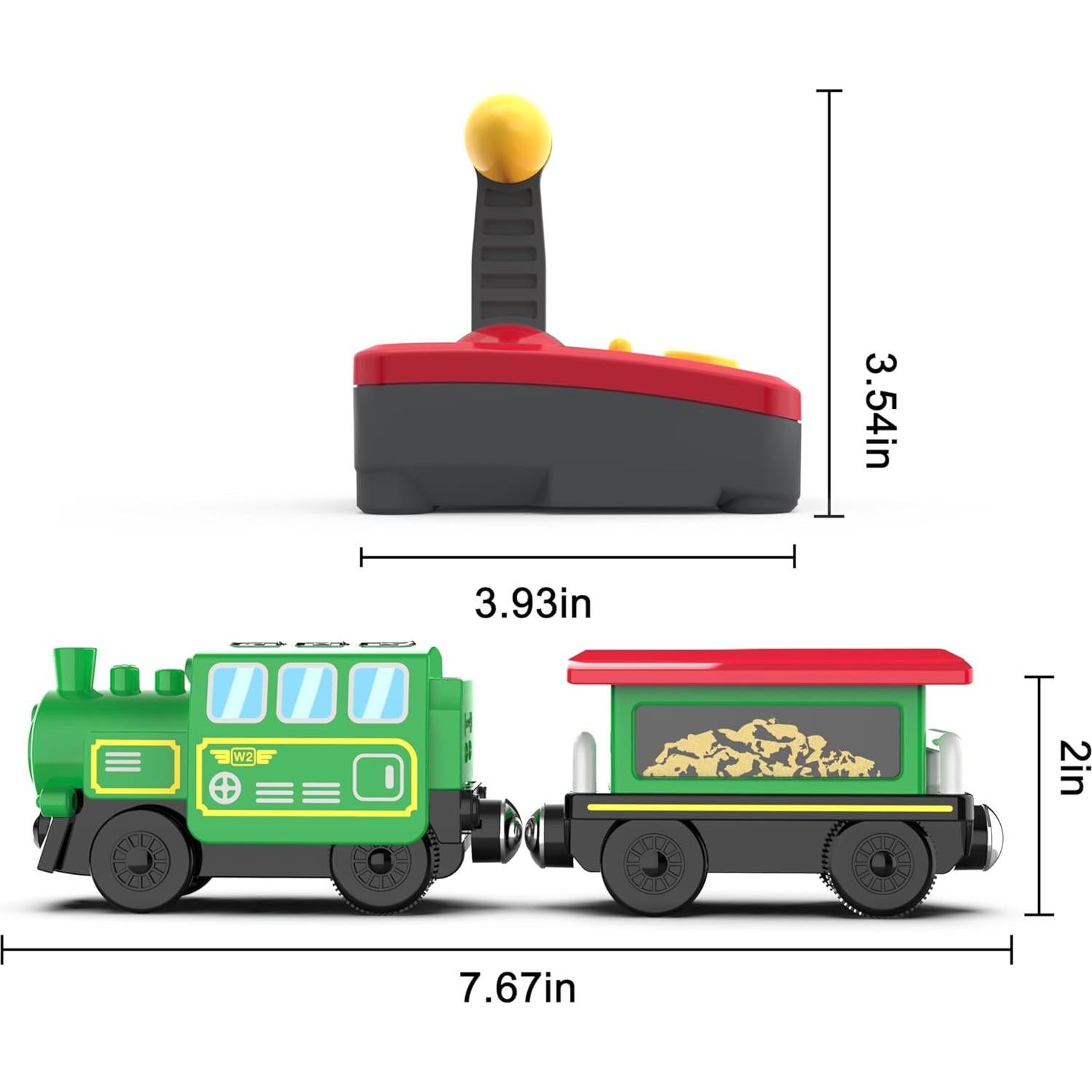Tren de Madera a Control Remoto May & Z con Locomotora y Carga