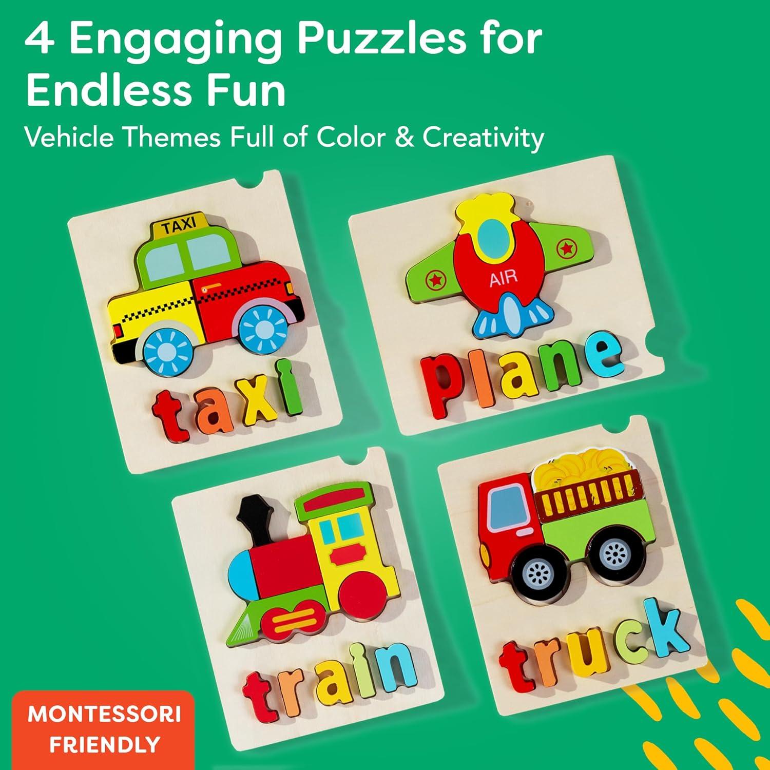 Rompecabezas de Madera Montessori My Little Bloomers 3-5 Años