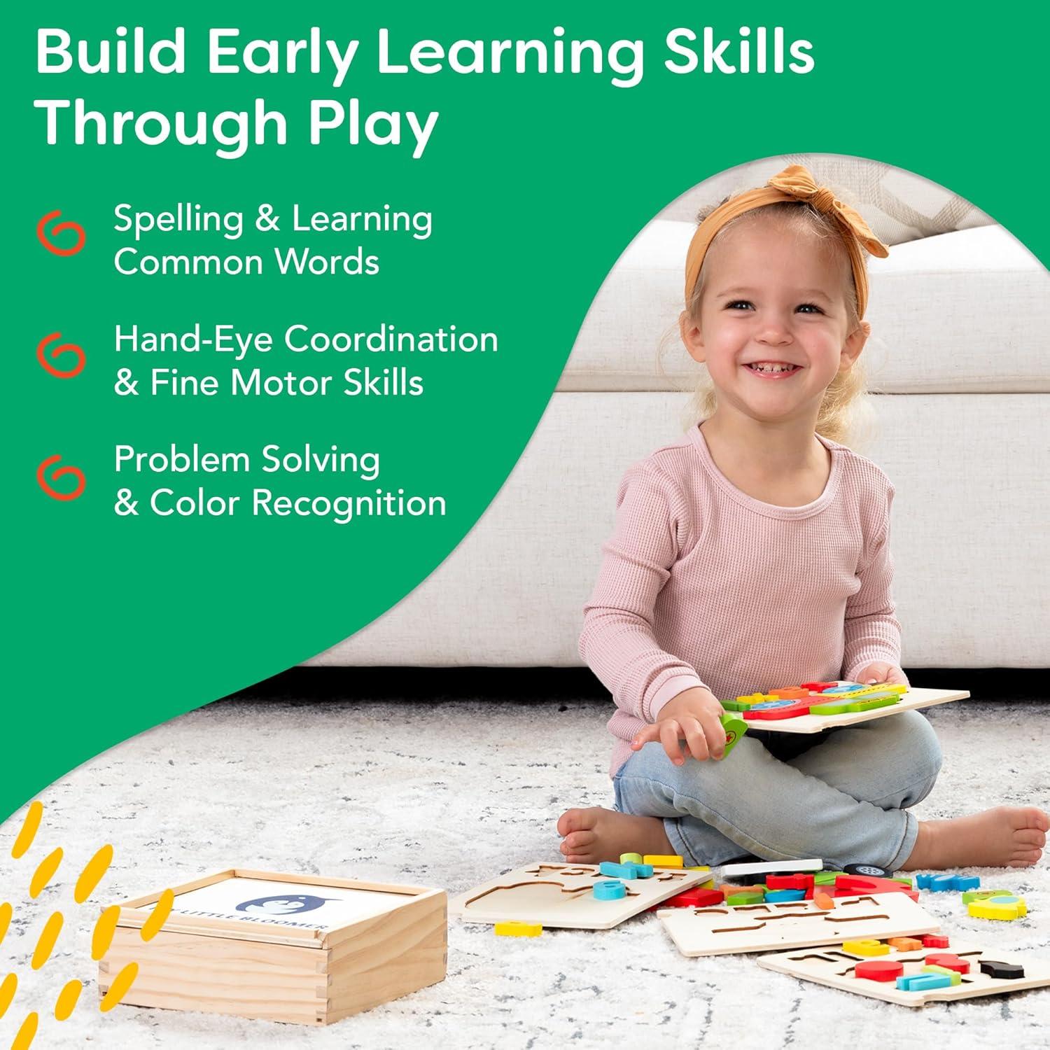 Rompecabezas de Madera Montessori My Little Bloomers 3-5 Años